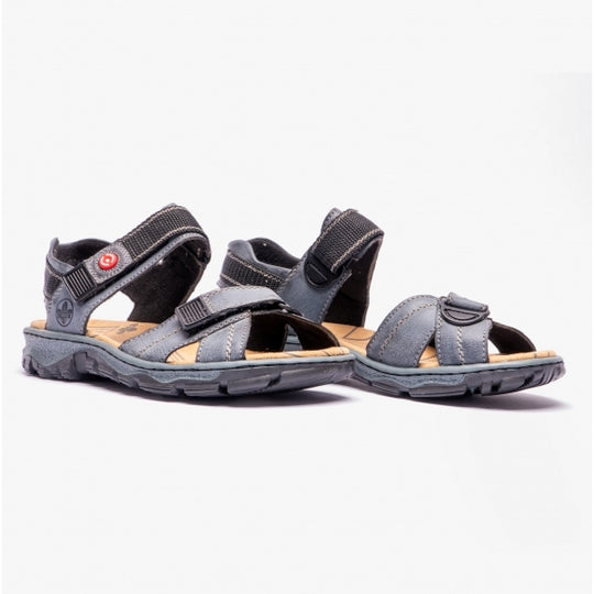 Rieker 68851 Womens Walking Sandals Blue