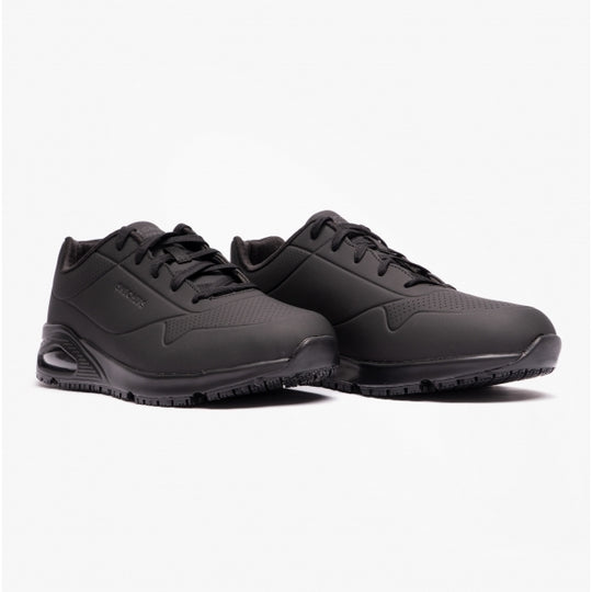 Skechers Work 200054EC UNO SR - Sutal Mens Slip Resistant Work Trainers Black