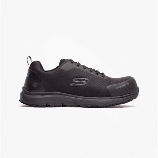 Skechers Work 200090EC Ulmus Mens Composite Toe ESD Safety Trainers Black