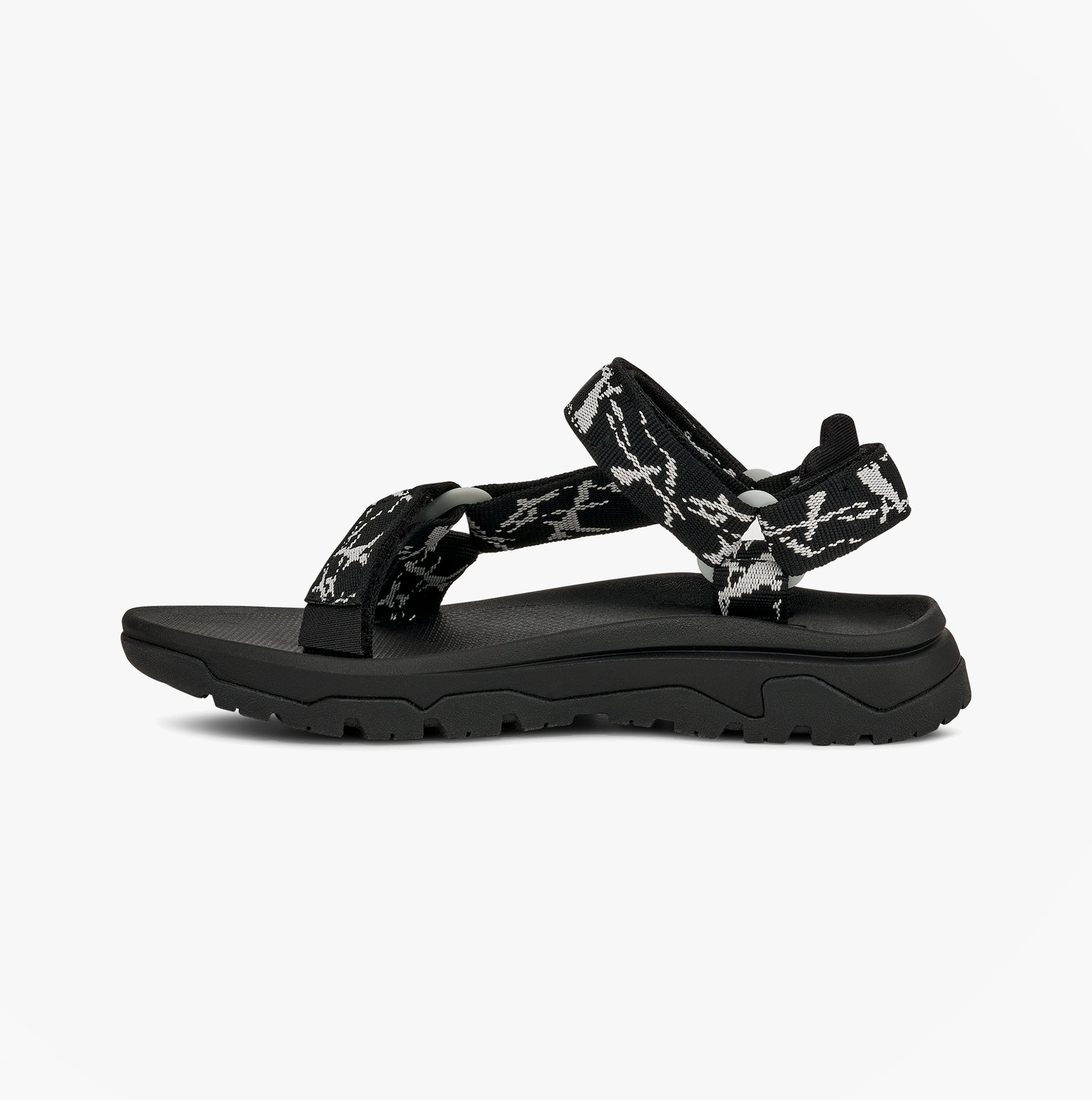 Teva HURRICANE XLT JR Boys Cross Strap Sandals Marble Black/ Grey