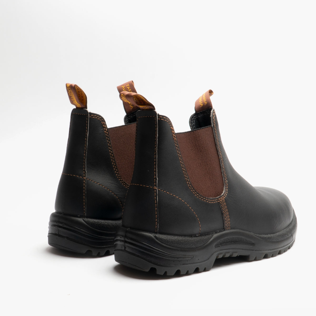Blundstone 192 Unisex Leather Dealer Safety Boots Stout Brown