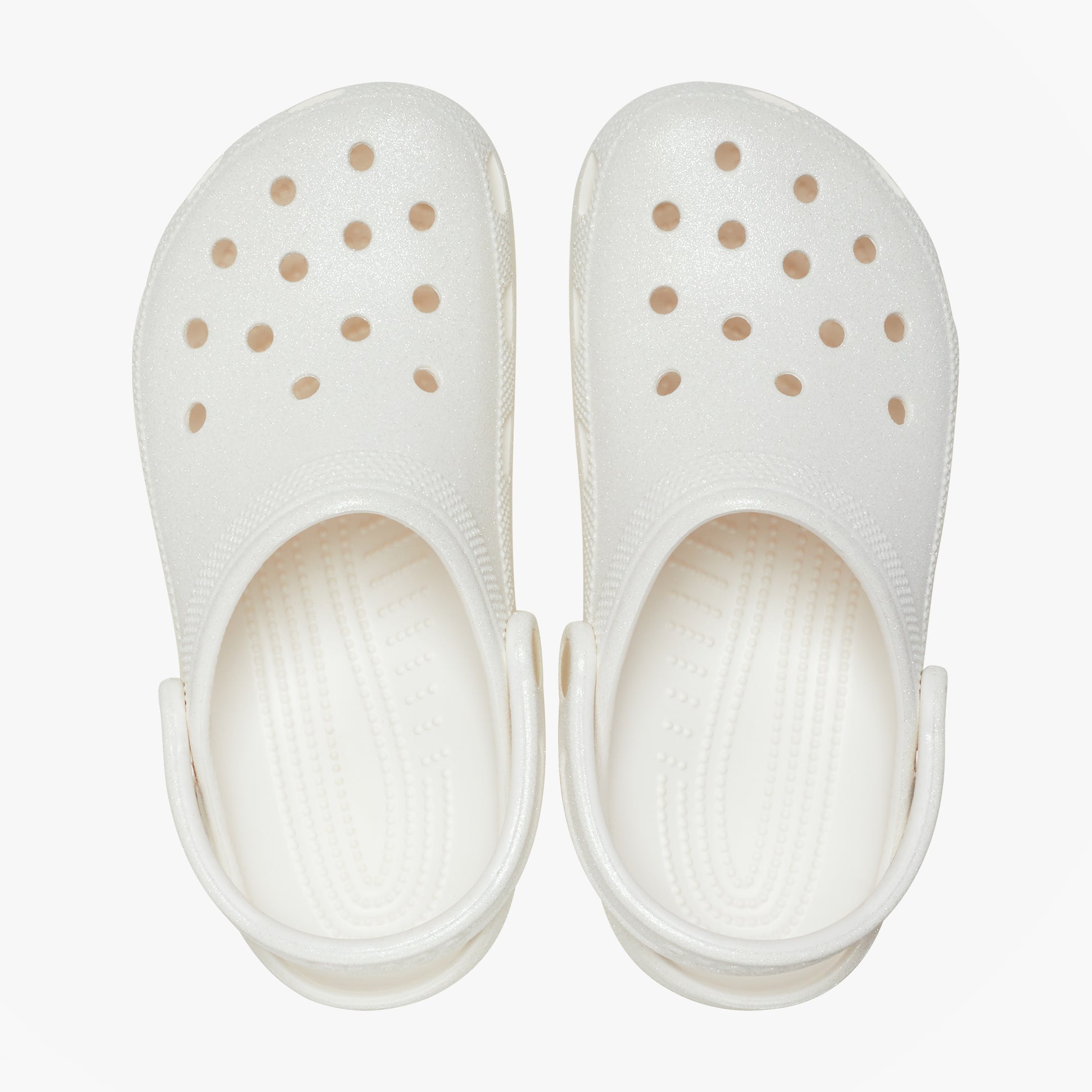 Crocs CLASSIC GLITTER Unisex Adults Clogs White