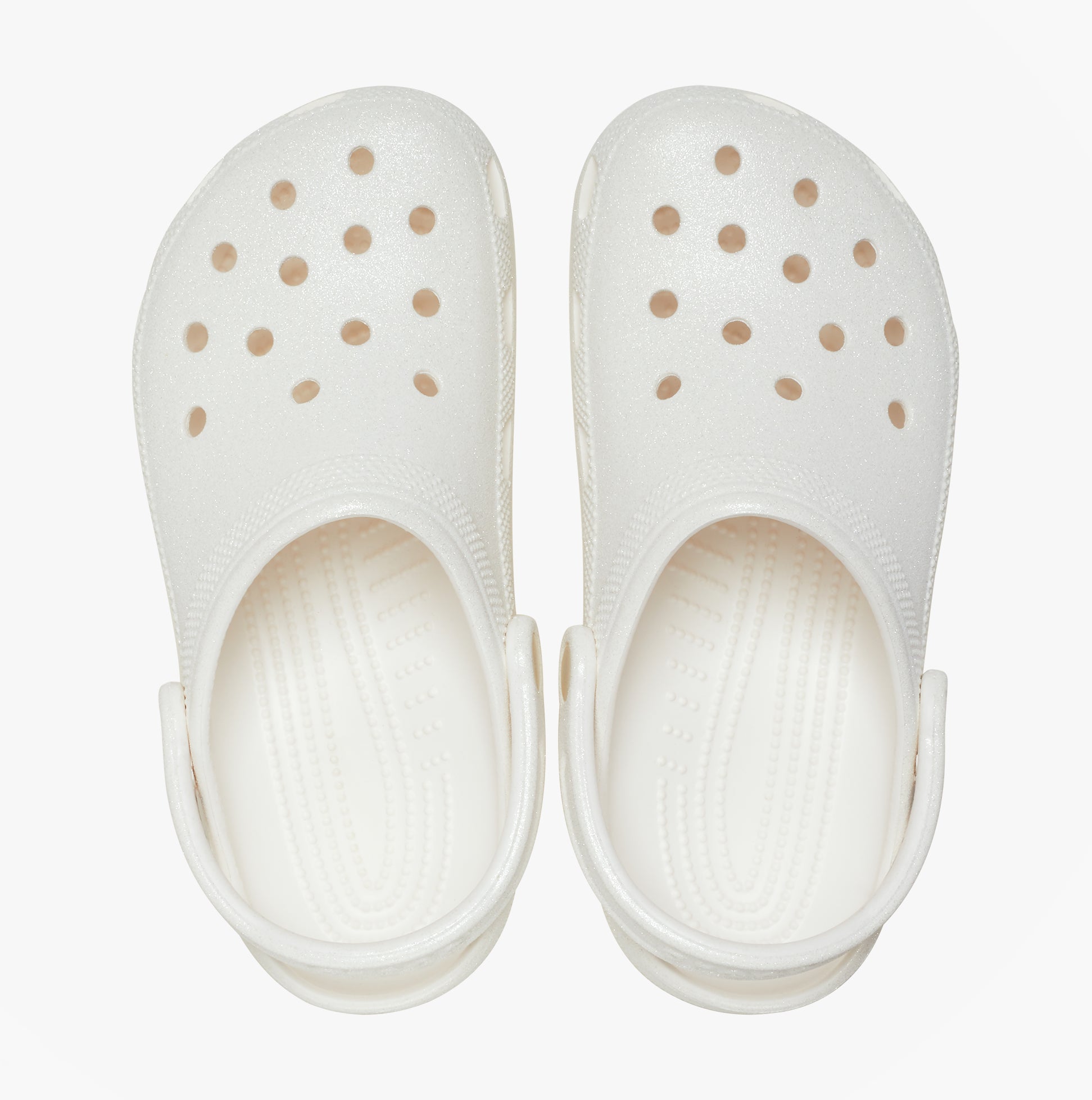 Crocs CLASSIC GLITTER Unisex Adults Clogs White