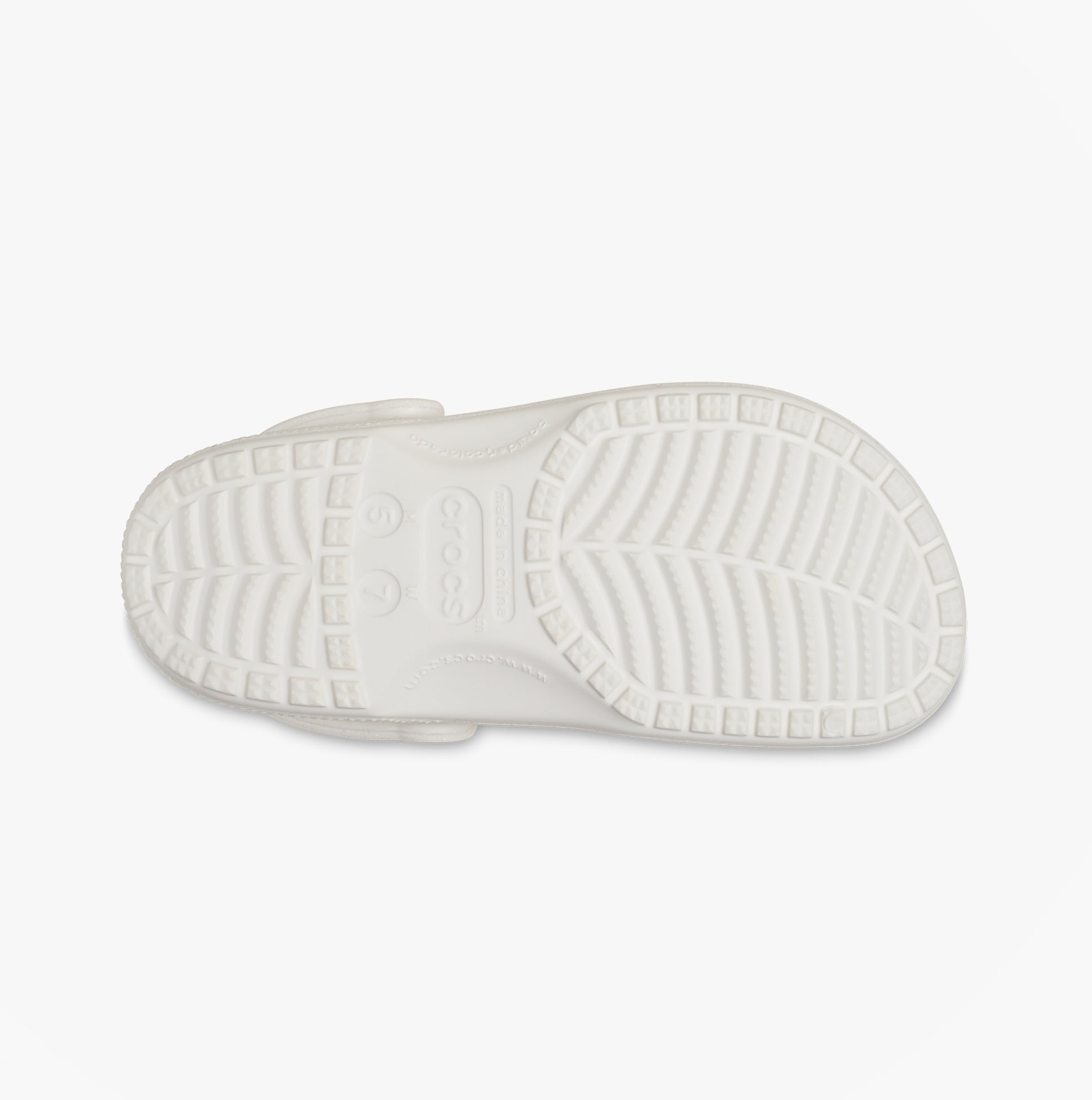 Crocs CLASSIC GLITTER Unisex Adults Clogs White
