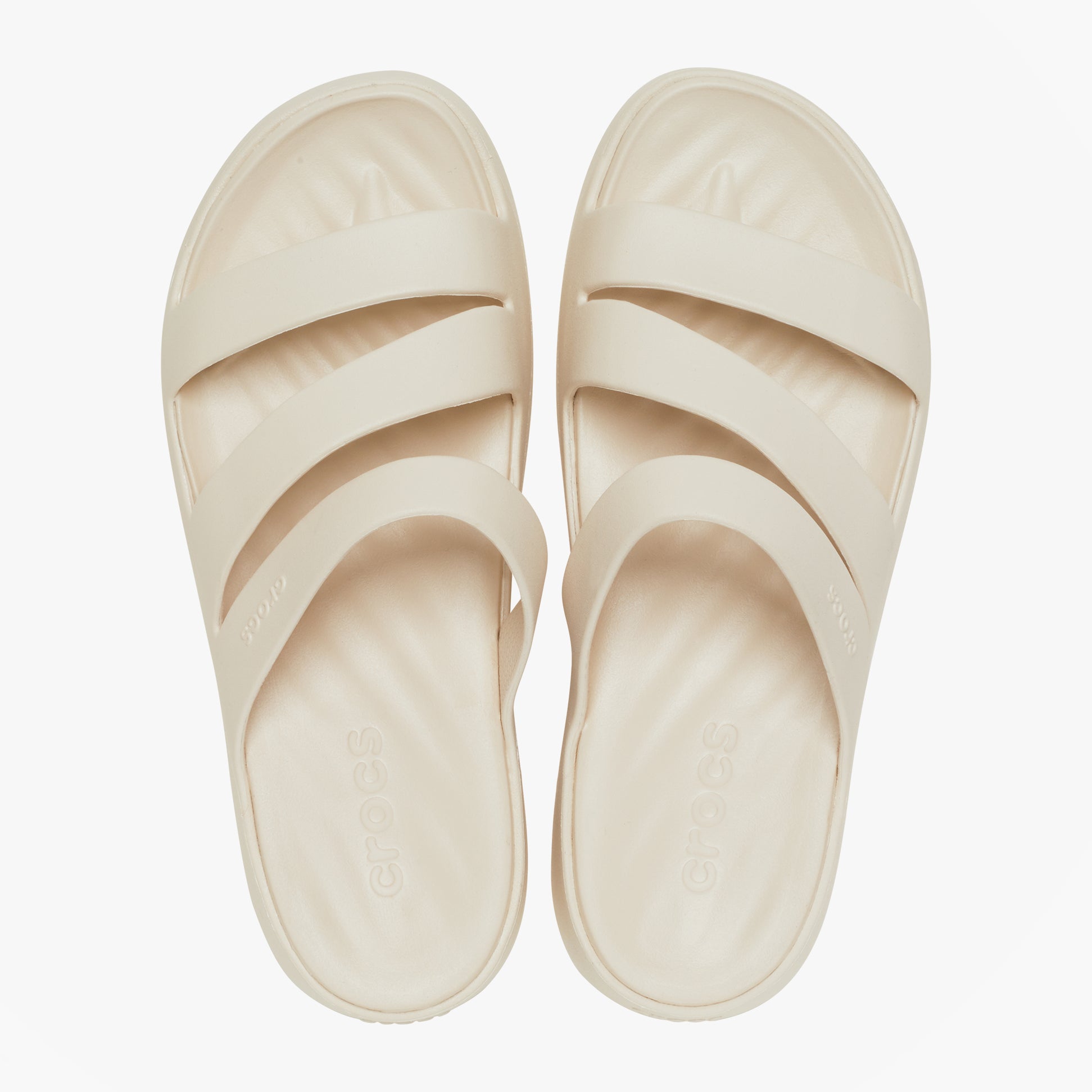 Crocs GETAWAY STRAPPY Womens Sliders Stucco