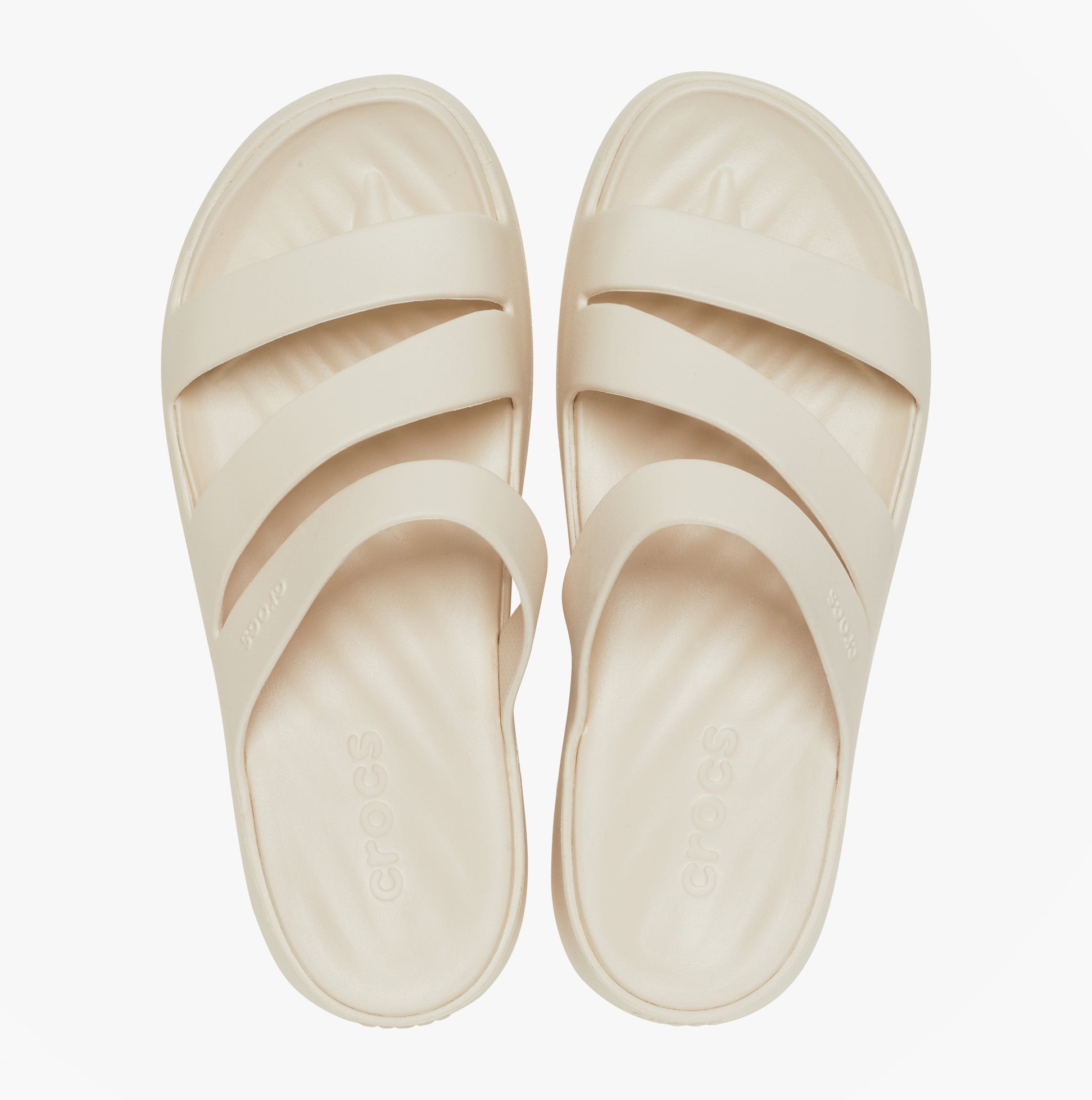 Crocs GETAWAY STRAPPY Womens Sliders Stucco