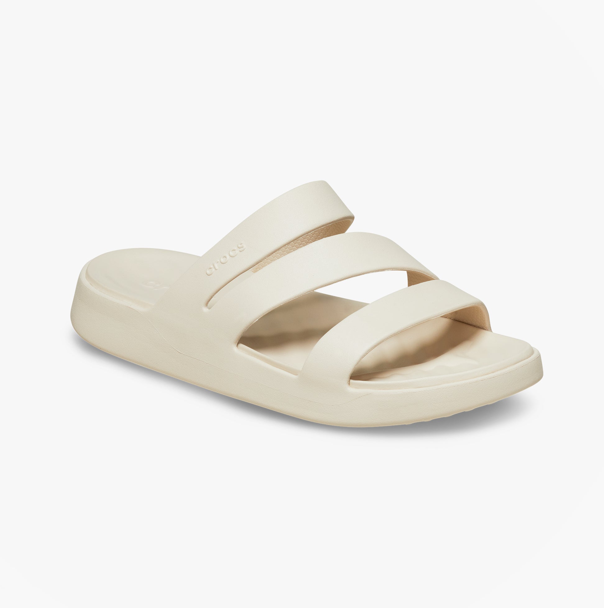 Crocs GETAWAY STRAPPY Womens Sliders Stucco