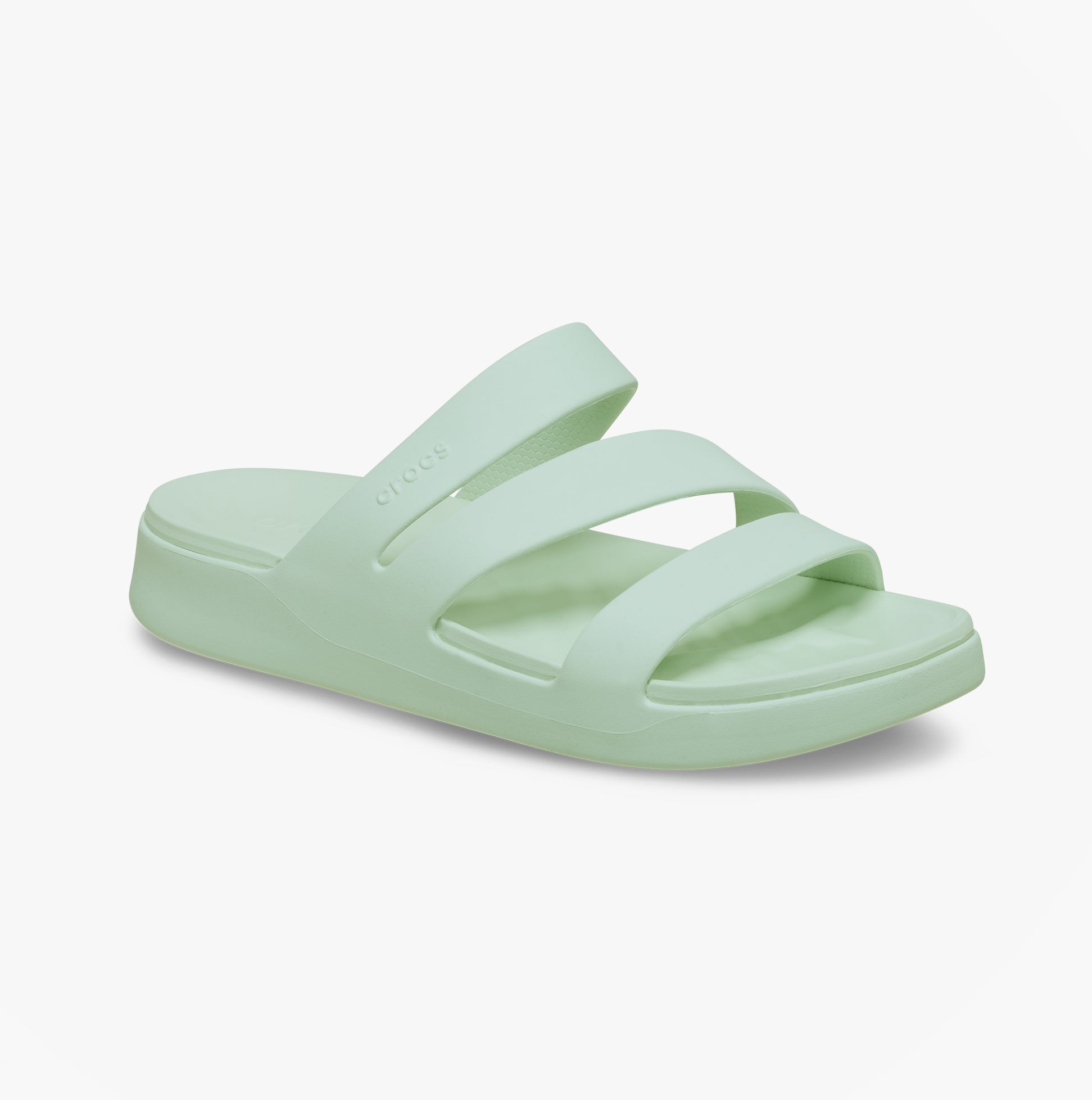 Crocs GETAWAY STRAPPY Womens Sliders Mint Tint