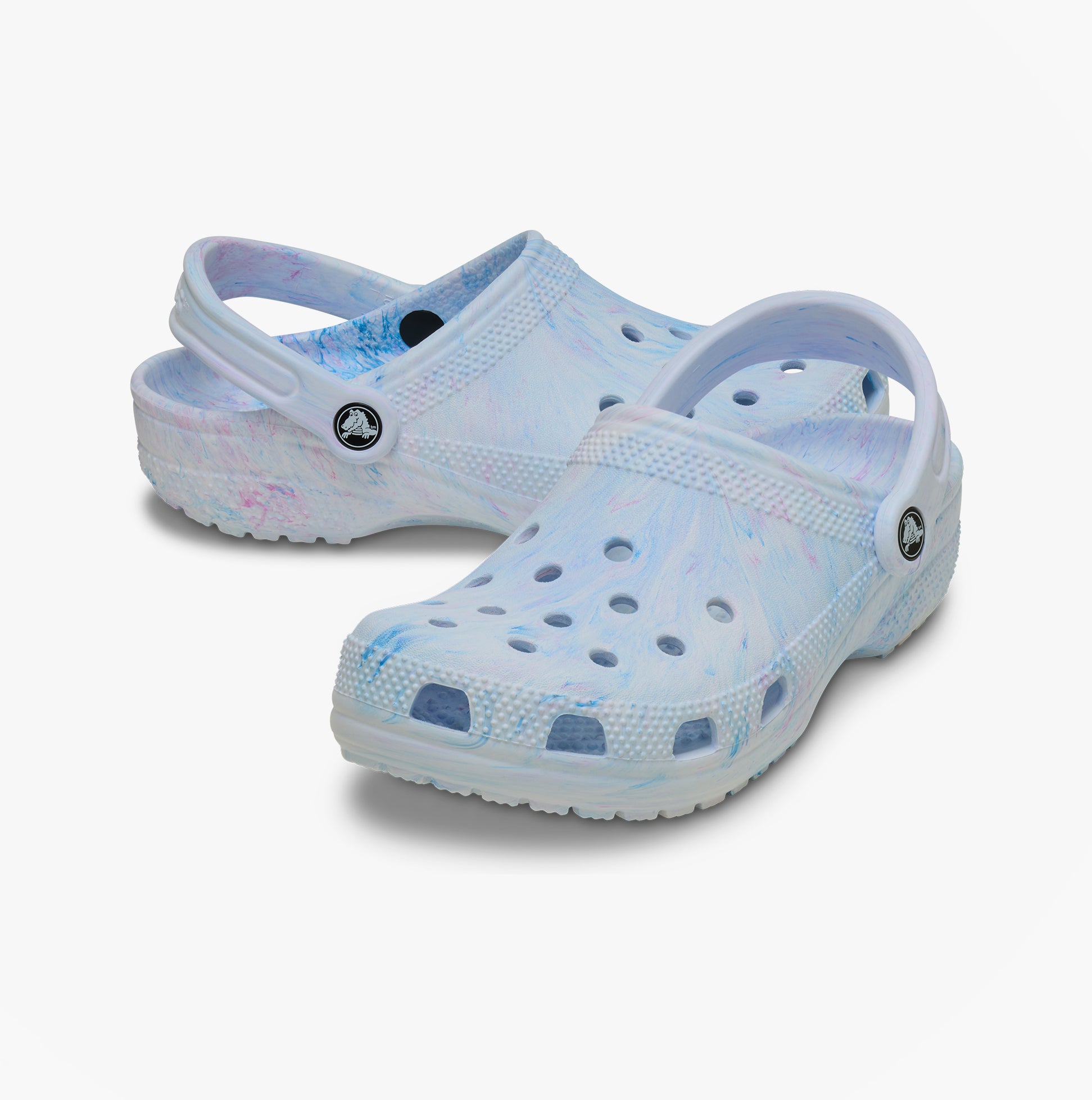 Crocs 211583 WATERCOLOR MARBLED Womens Clogs Oxygen Swirl