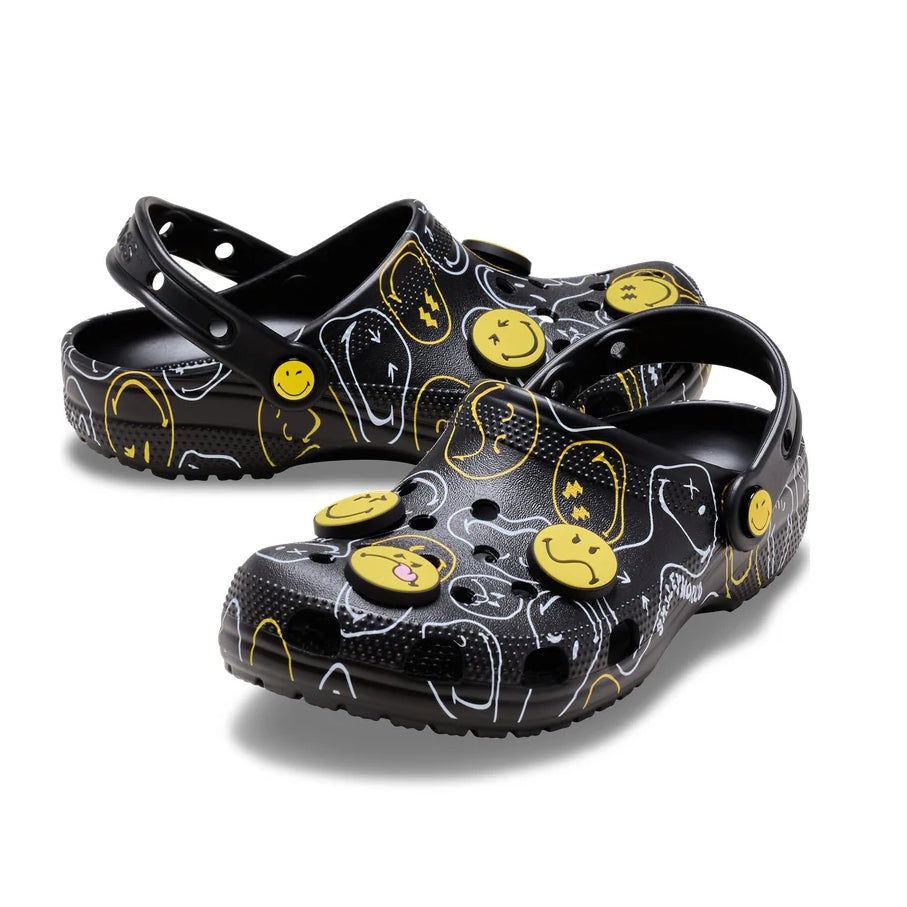 Crocs SMILEY CLASSIC Unisex Adults Clogs Multi