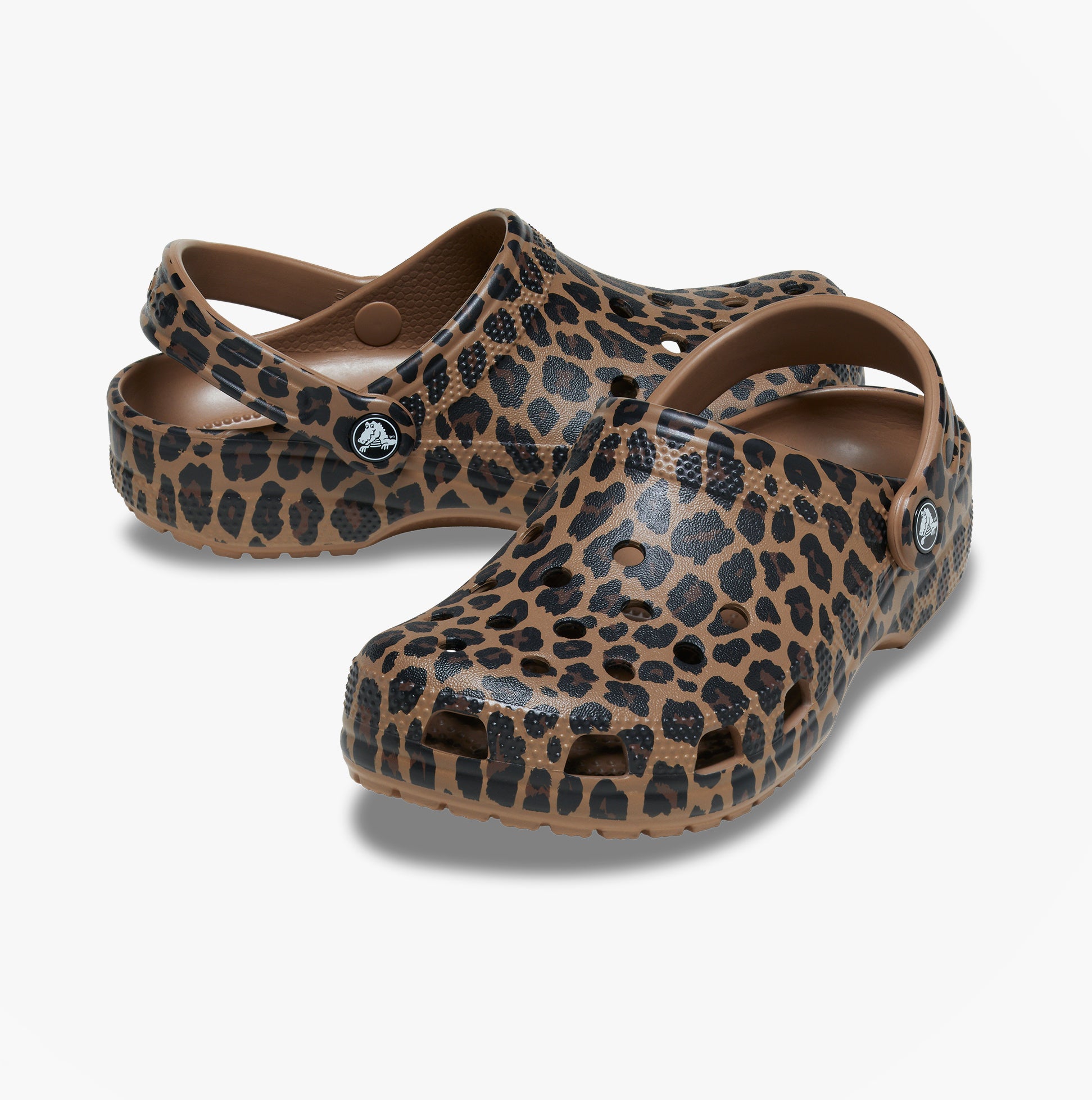 Crocs CLASSIC ANIMAL Unisex Adults Clogs Sepia/Leopard
