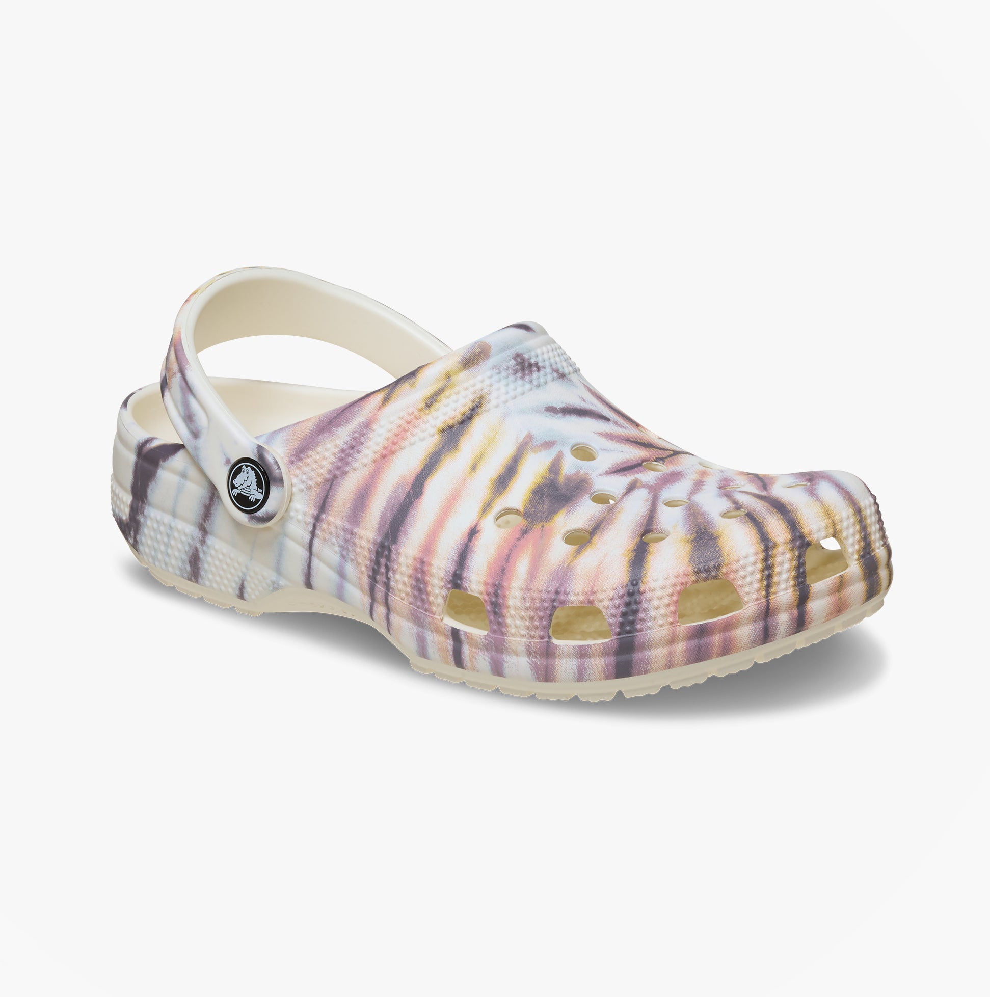 Crocs CLASSIC TIE DYE Unisex Adults Clogs Chalk/Multi