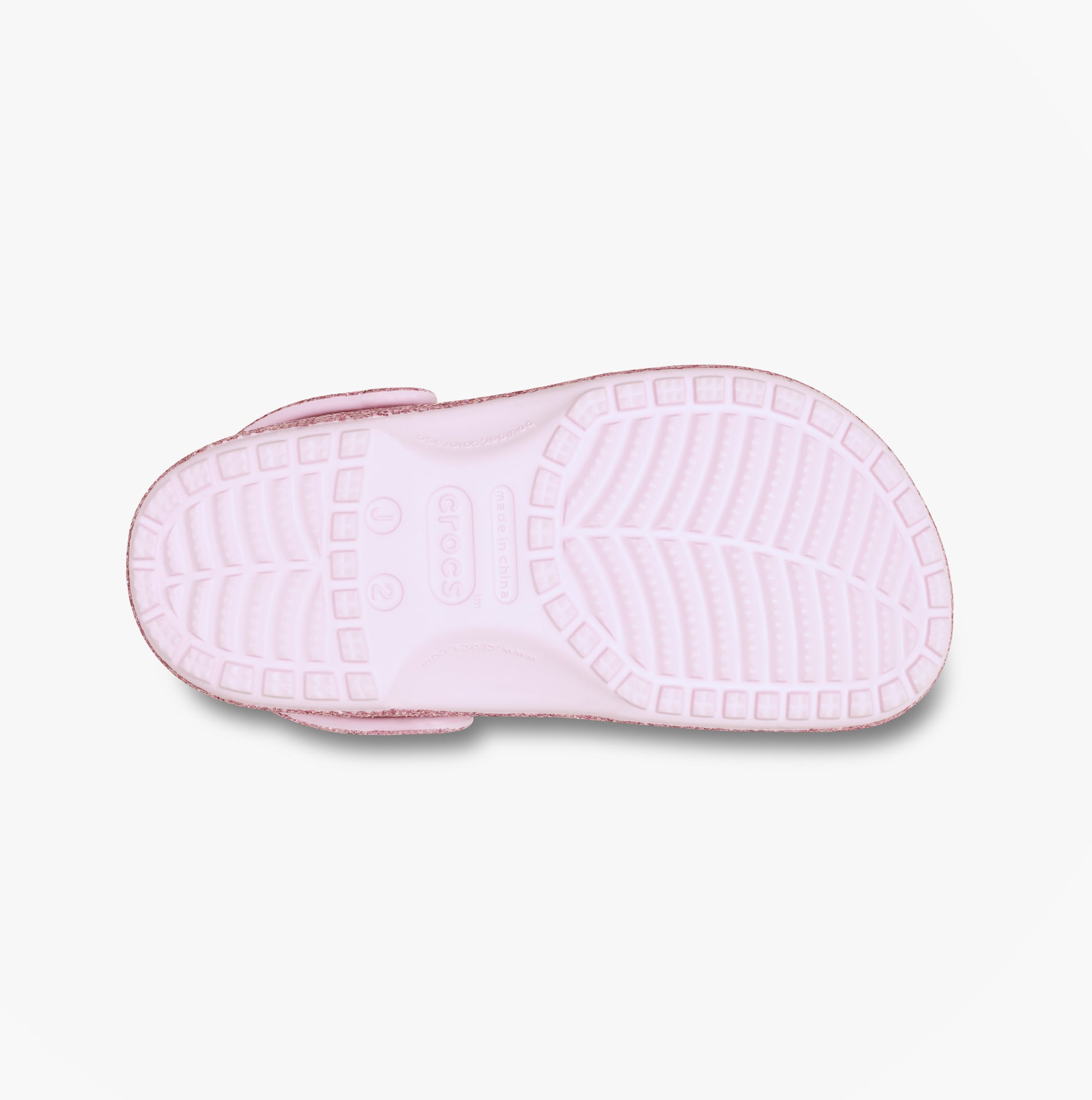 Crocs CLASSIC CHUNKY GLITTER Kids Clogs Pink Milk