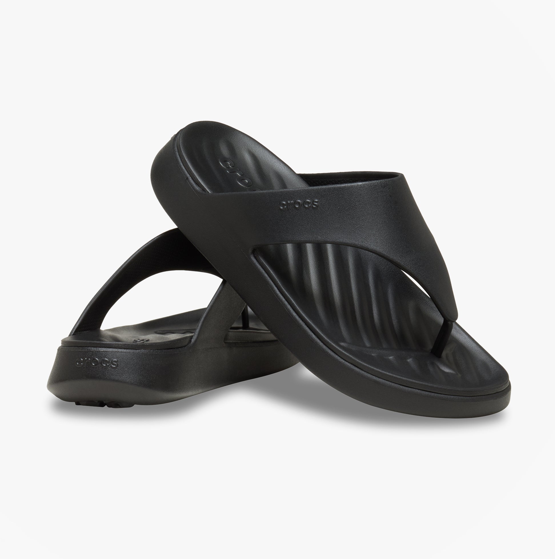 Crocs GETAWAY TRIANGLE FLIP Womens Flip-flops Black