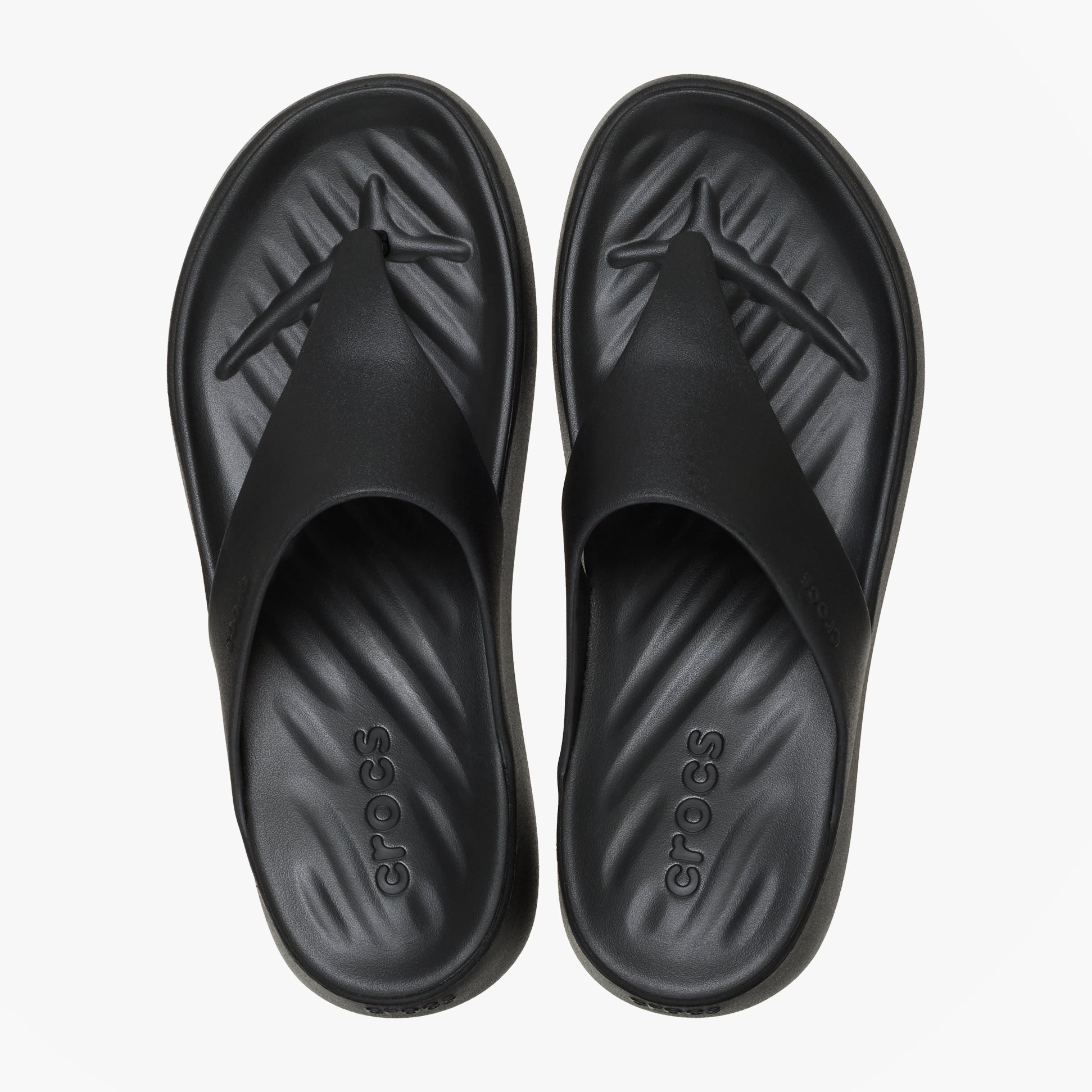 Crocs GETAWAY TRIANGLE FLIP Womens Flip-flops Black