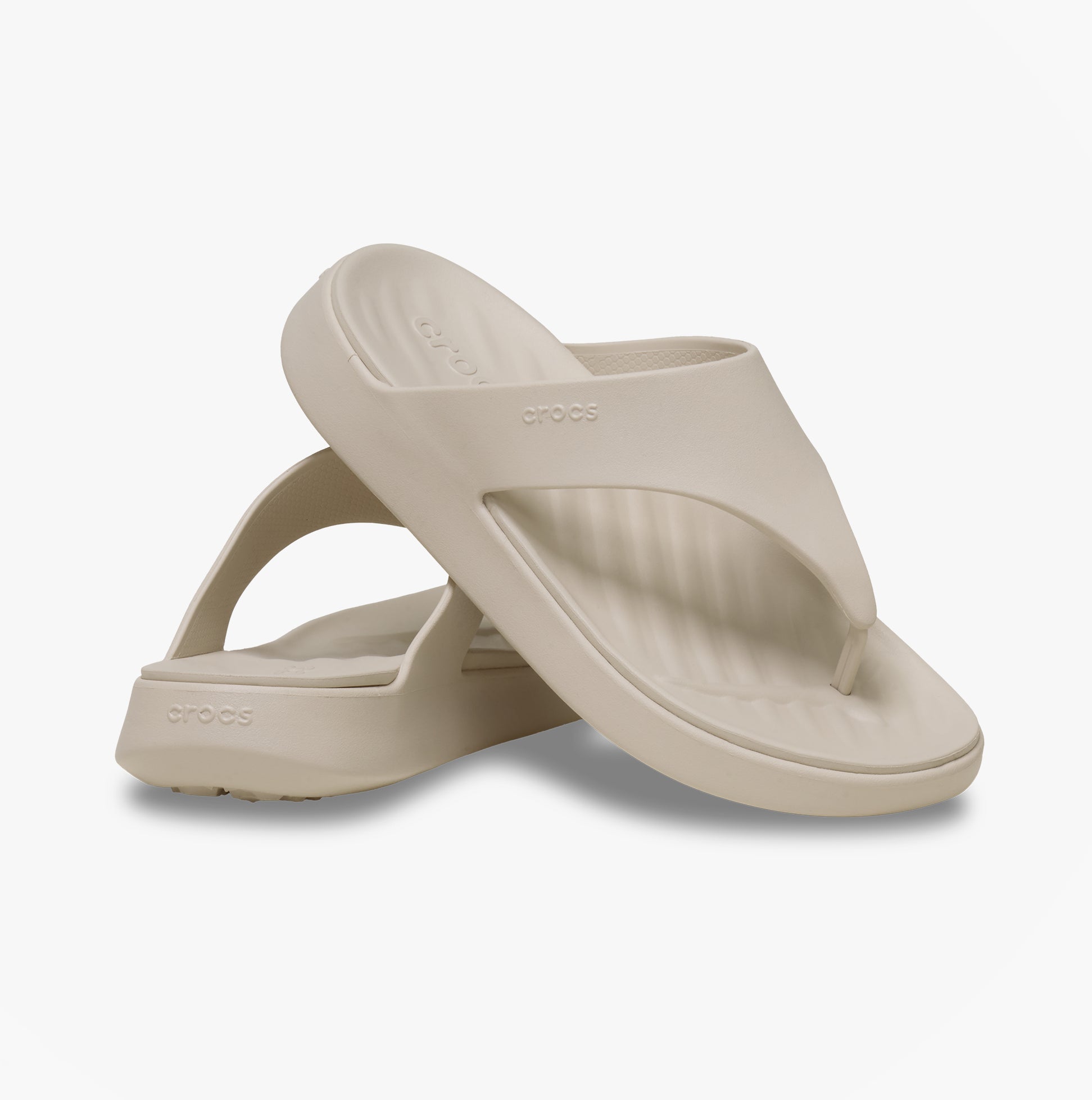 Crocs GETAWAY TRIANGLE FLIP Womens Flip-flops Frappe