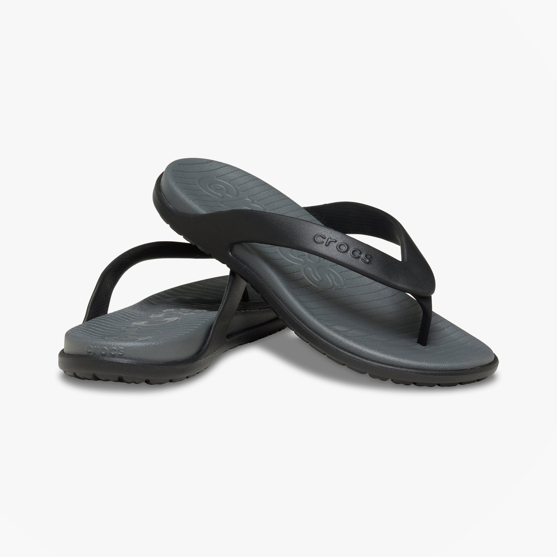Crocs COAST FLIP Mens Flip-flops Black/Slate Grey