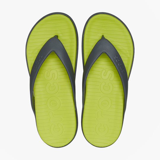 Crocs COAST FLIP Mens Flip-flops Slate Grey/Citrus