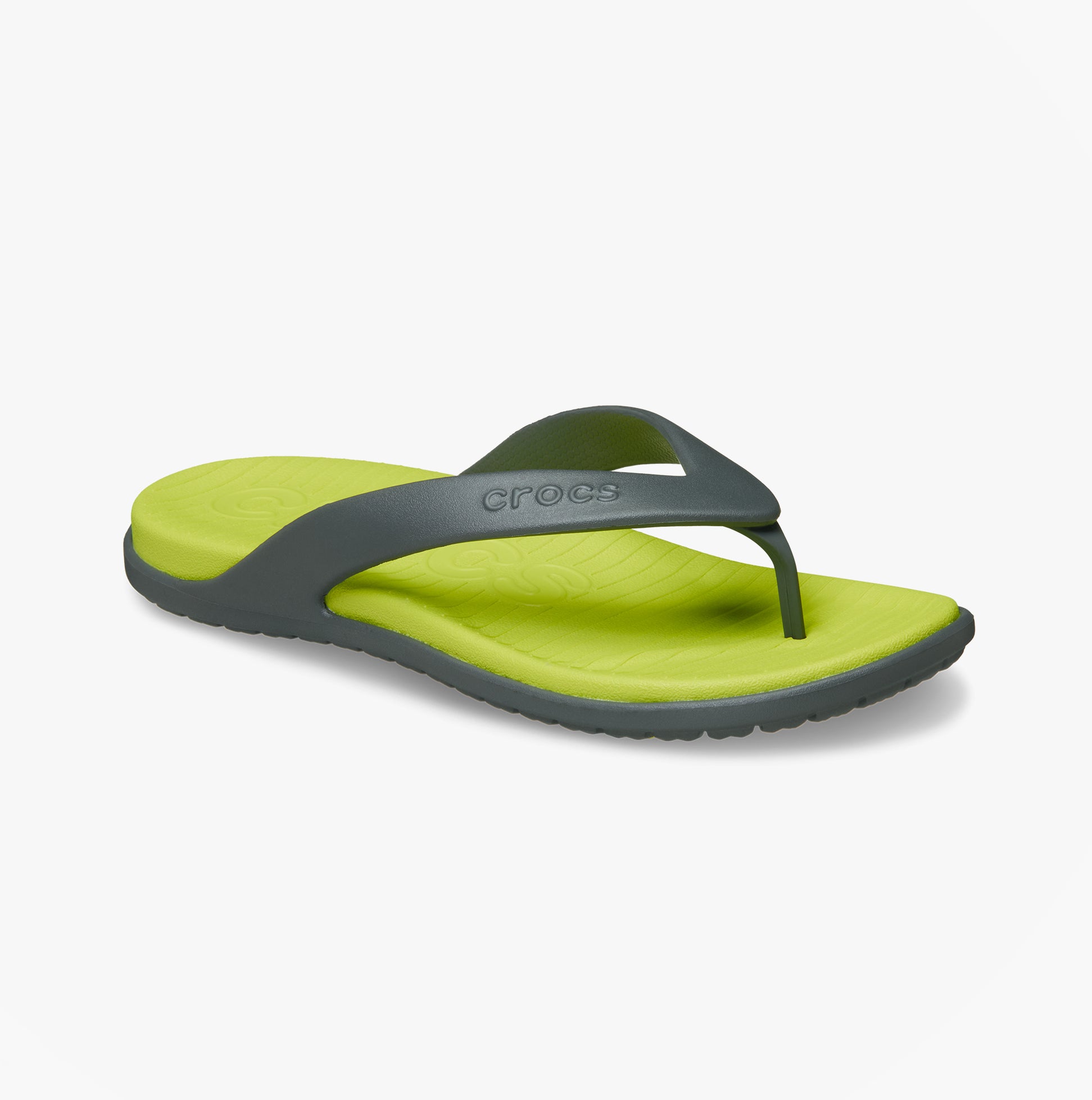 Crocs COAST FLIP Mens Flip-flops Slate Grey/Citrus