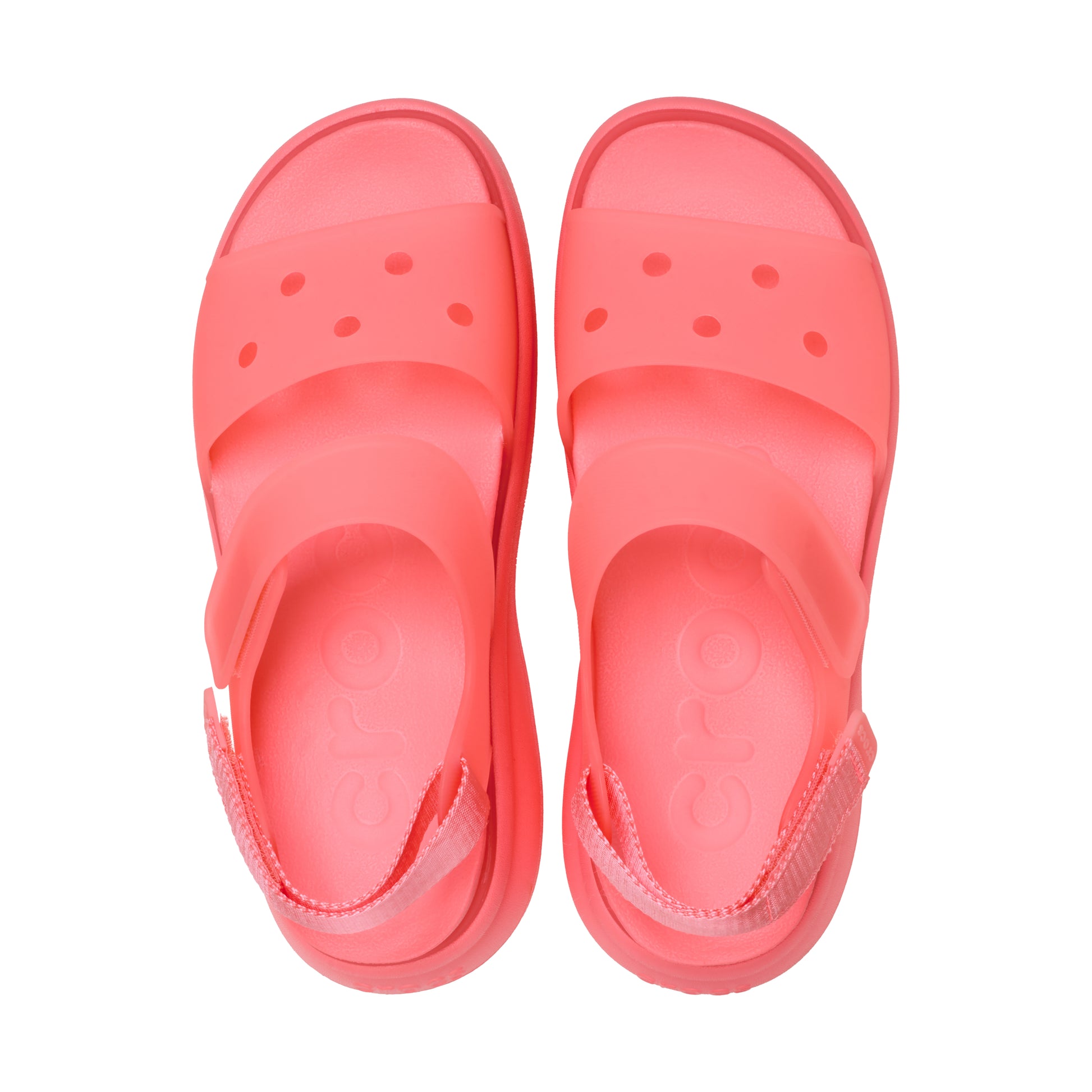 Crocs SOHO FROSTED Womens Platform  Sandals Guava