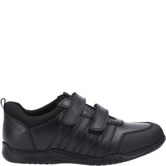 Hush Puppies JOSH Boys School Shoes Black