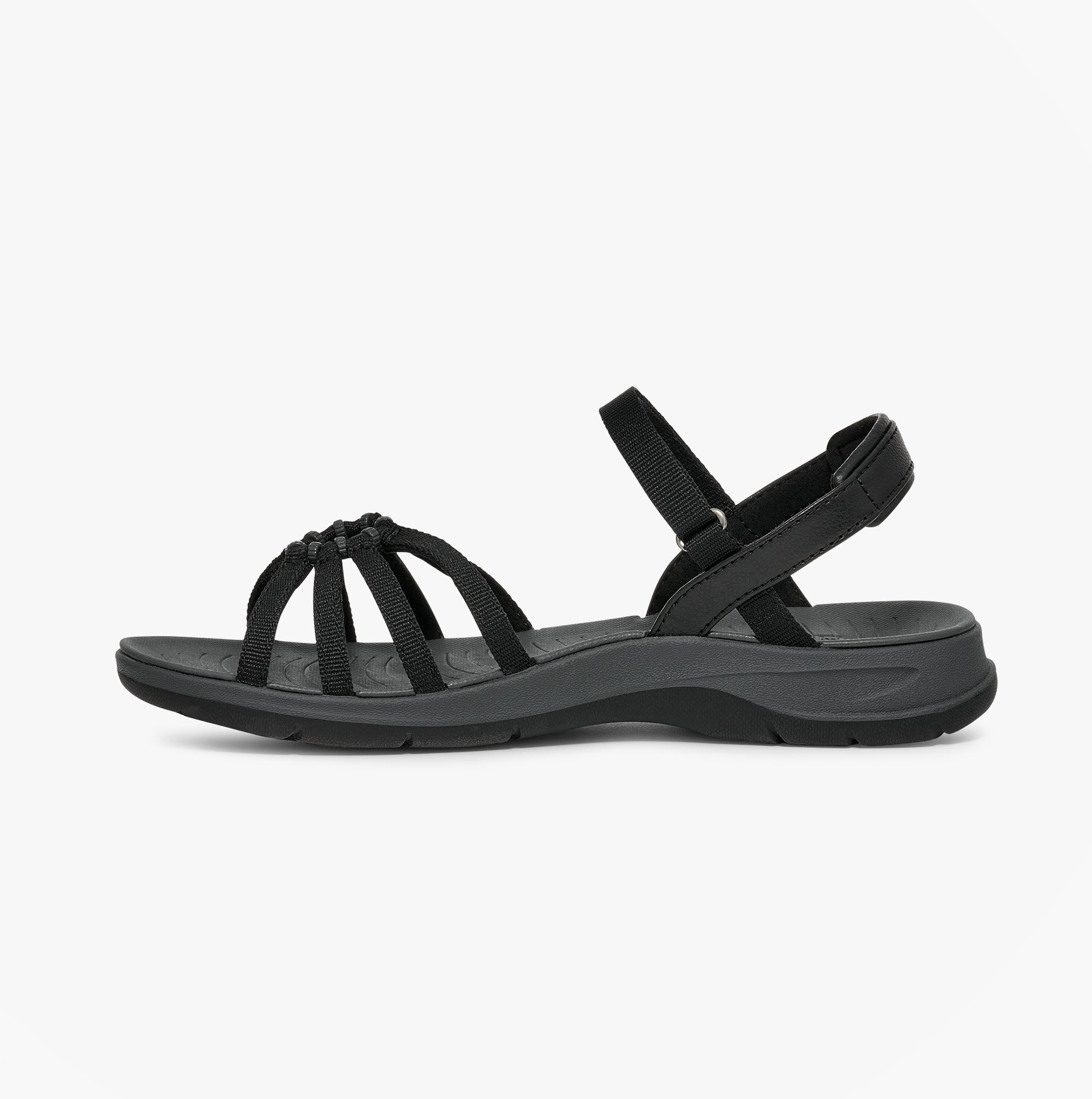Teva TIRRATRAVELER Womens Cross Strap Sandals Black