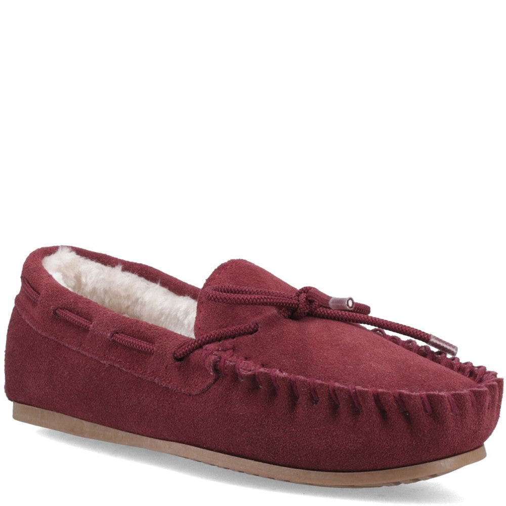 Hush Puppies Allie Womens Moccasins Wine