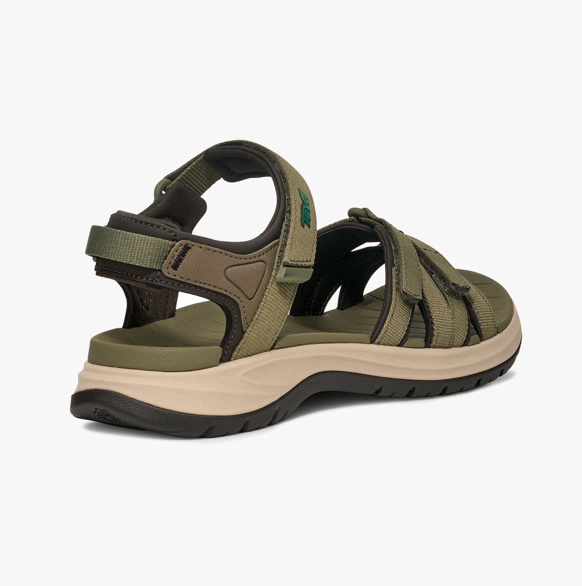 Teva TIRRA SPORT Womens Cross Strap Sandals Burnt Olive