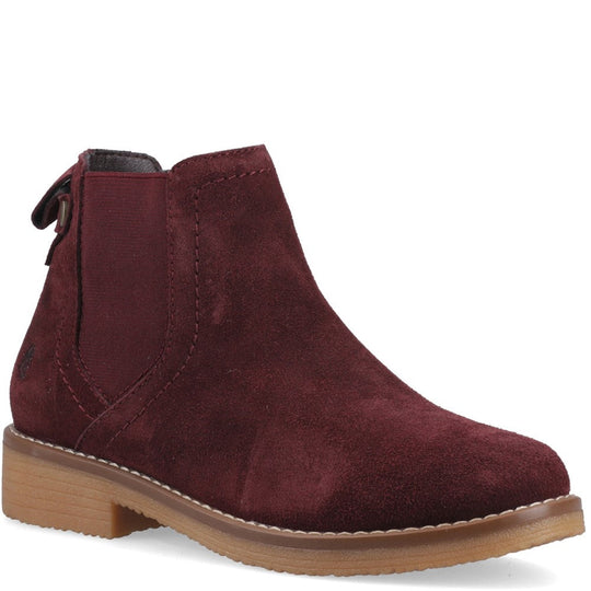 Hush Puppies Maddy Womens Ankle Boots Plum