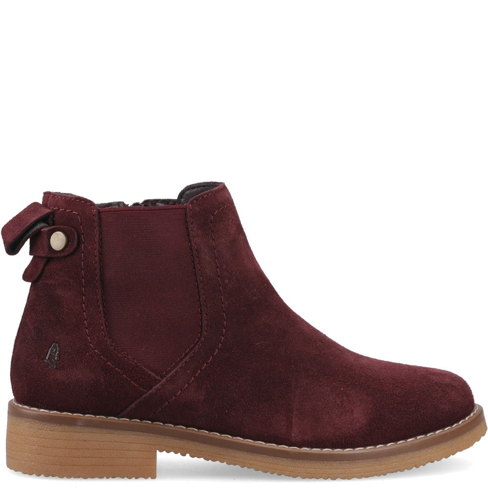 Hush Puppies Maddy Womens Ankle Boots Plum