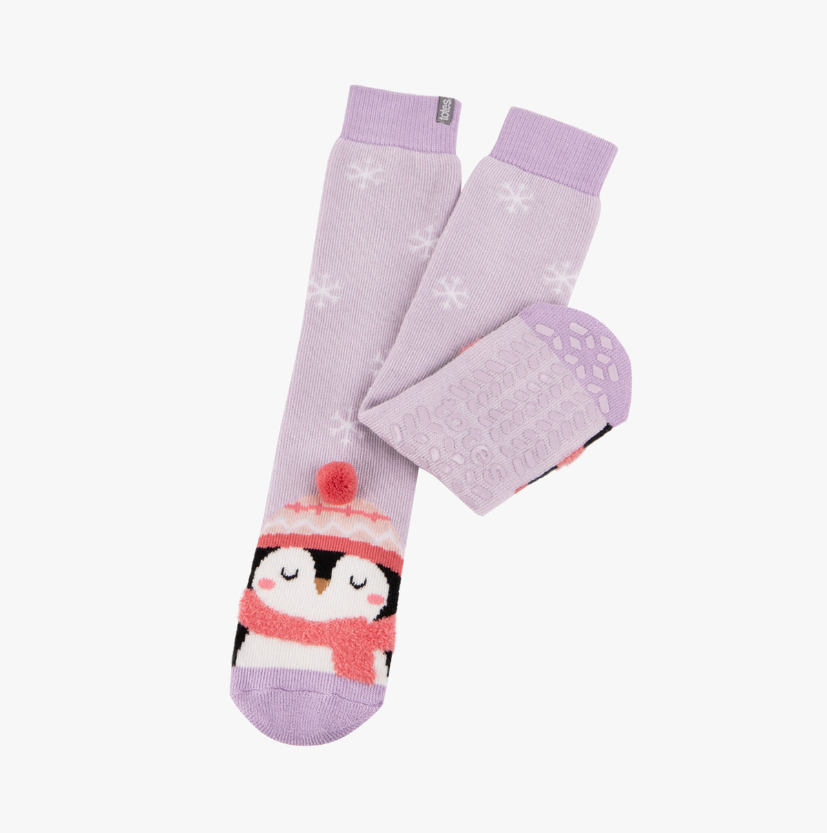 Totes Toasties 3220 SINGLE ORIGINAL SLIPPER SOCKS Womens Slipper Socks Penguin