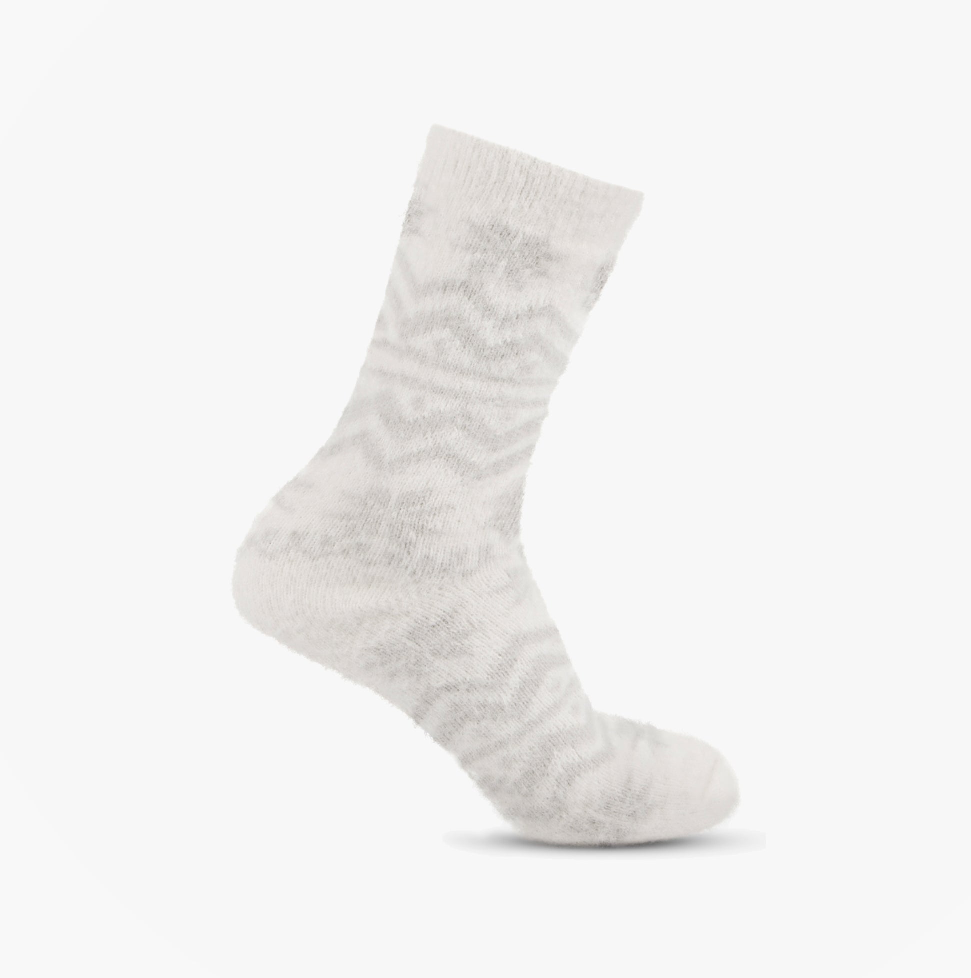 Totes Toasties PREMIUM TWIN PACK BRUSHED THERMAL BED SOCK Womens Bed Socks Grey / Oat