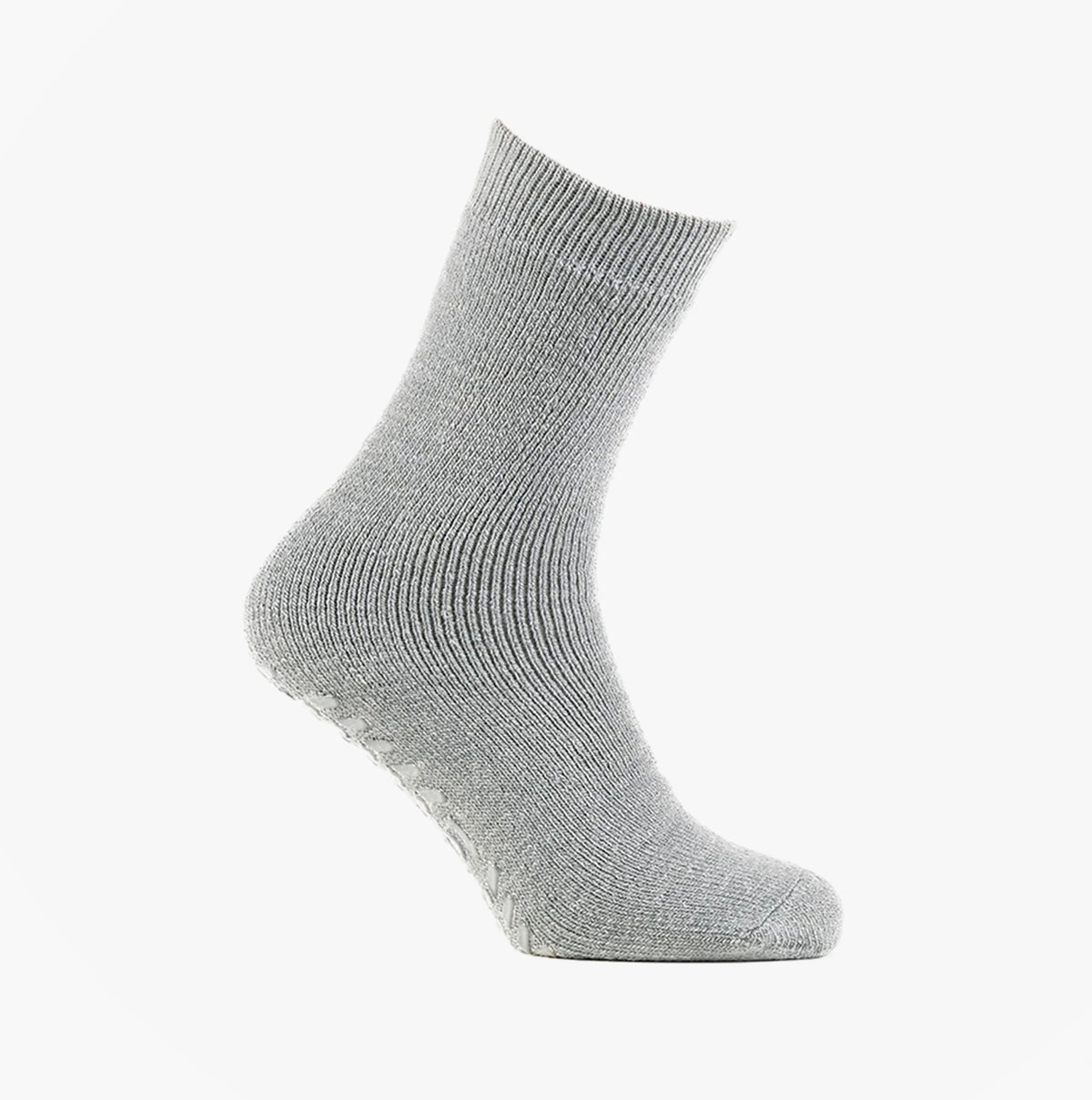Totes Toasties 3244 THERMAL BRUSHED Womens Slipper Socks Grey Marl