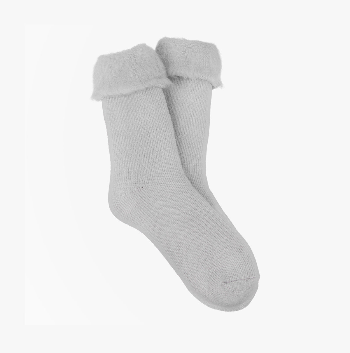 Totes Toasties thermal-brushed Womens Crew Grey