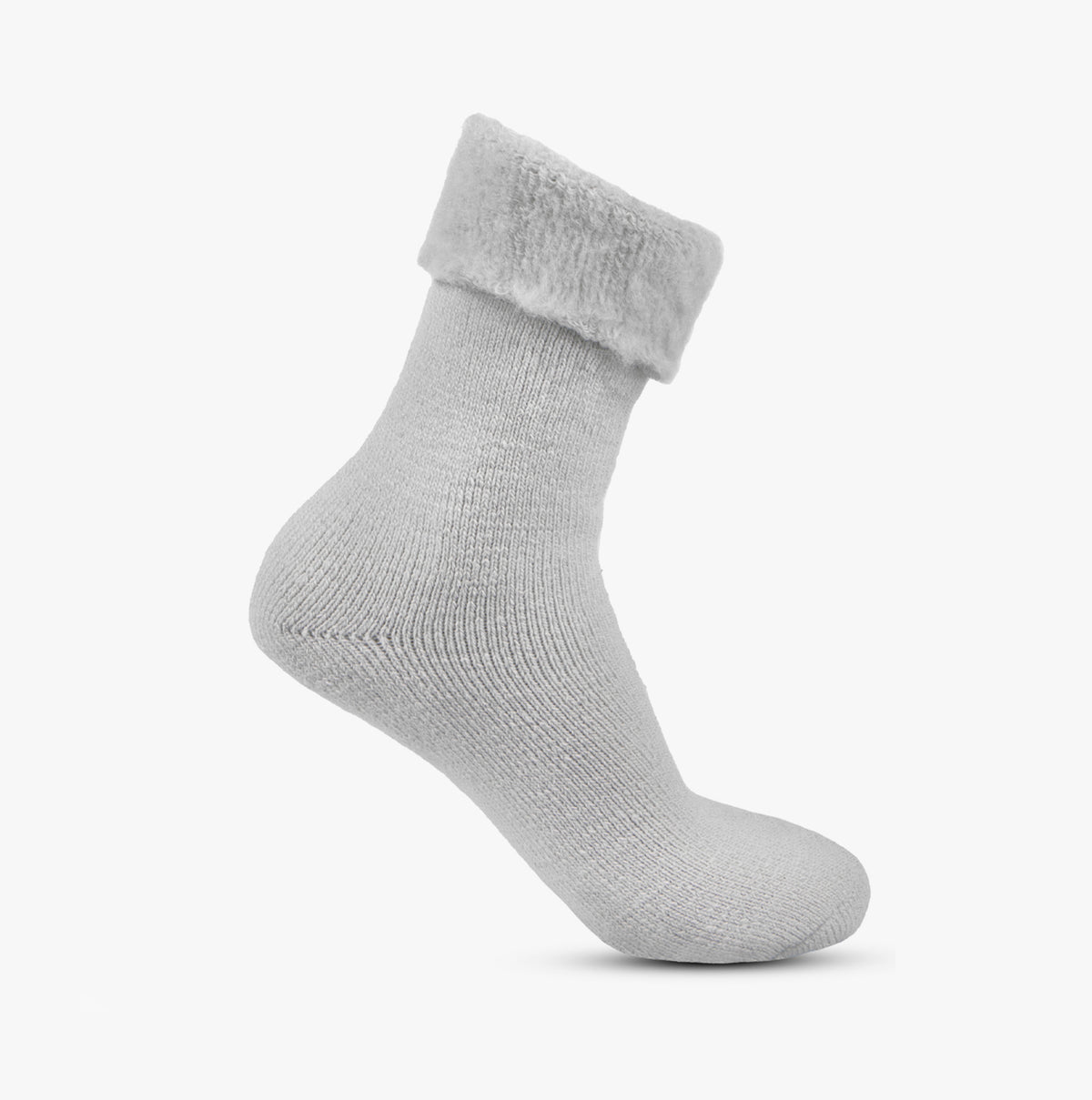 Totes Toasties thermal-brushed Womens Crew Grey