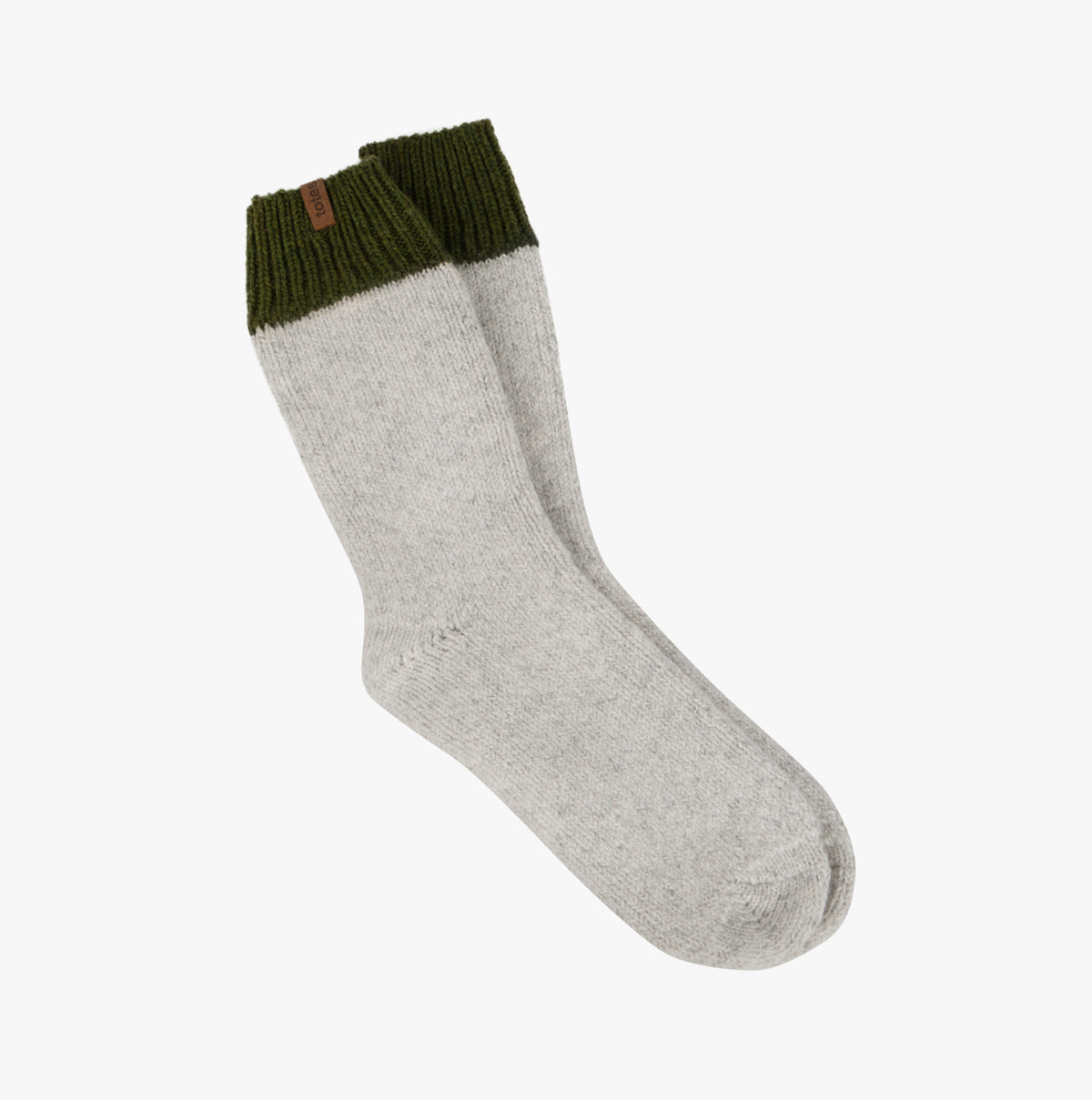 Chunky Thermal Wool Blend Mens Socks Grey Multi