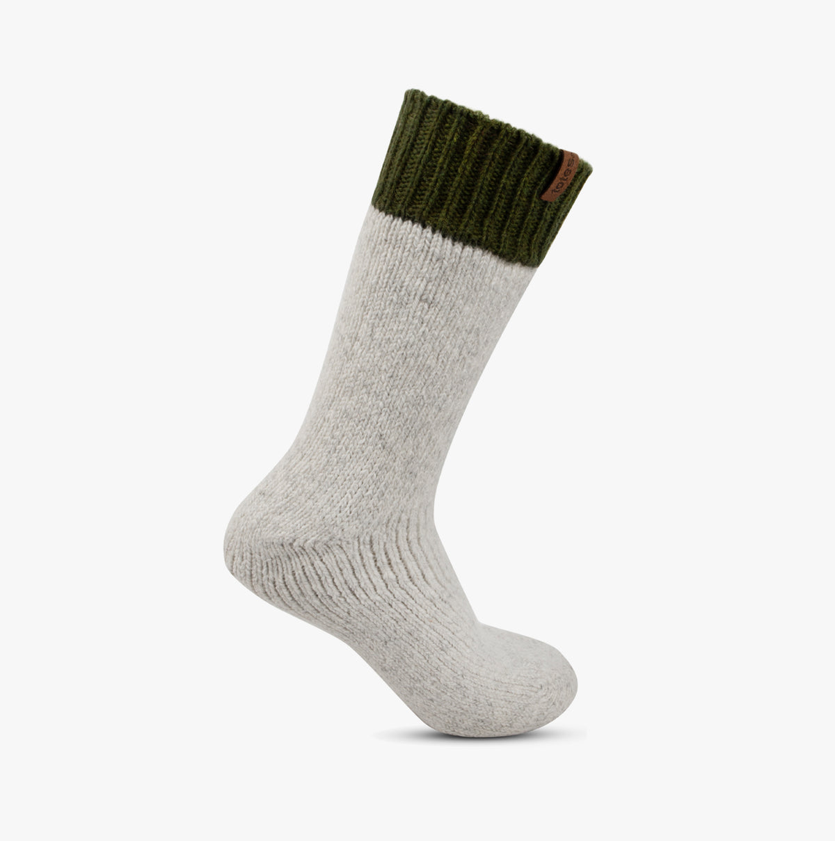 Chunky Thermal Wool Blend Mens Socks Grey Multi
