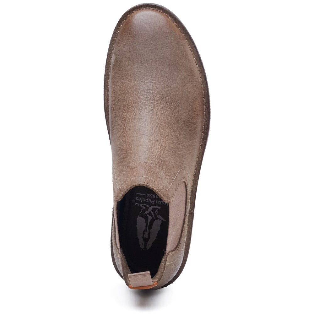 Hush Puppies Shaun Leather Chelsea Boot Mens Chelsea Boots Taupe