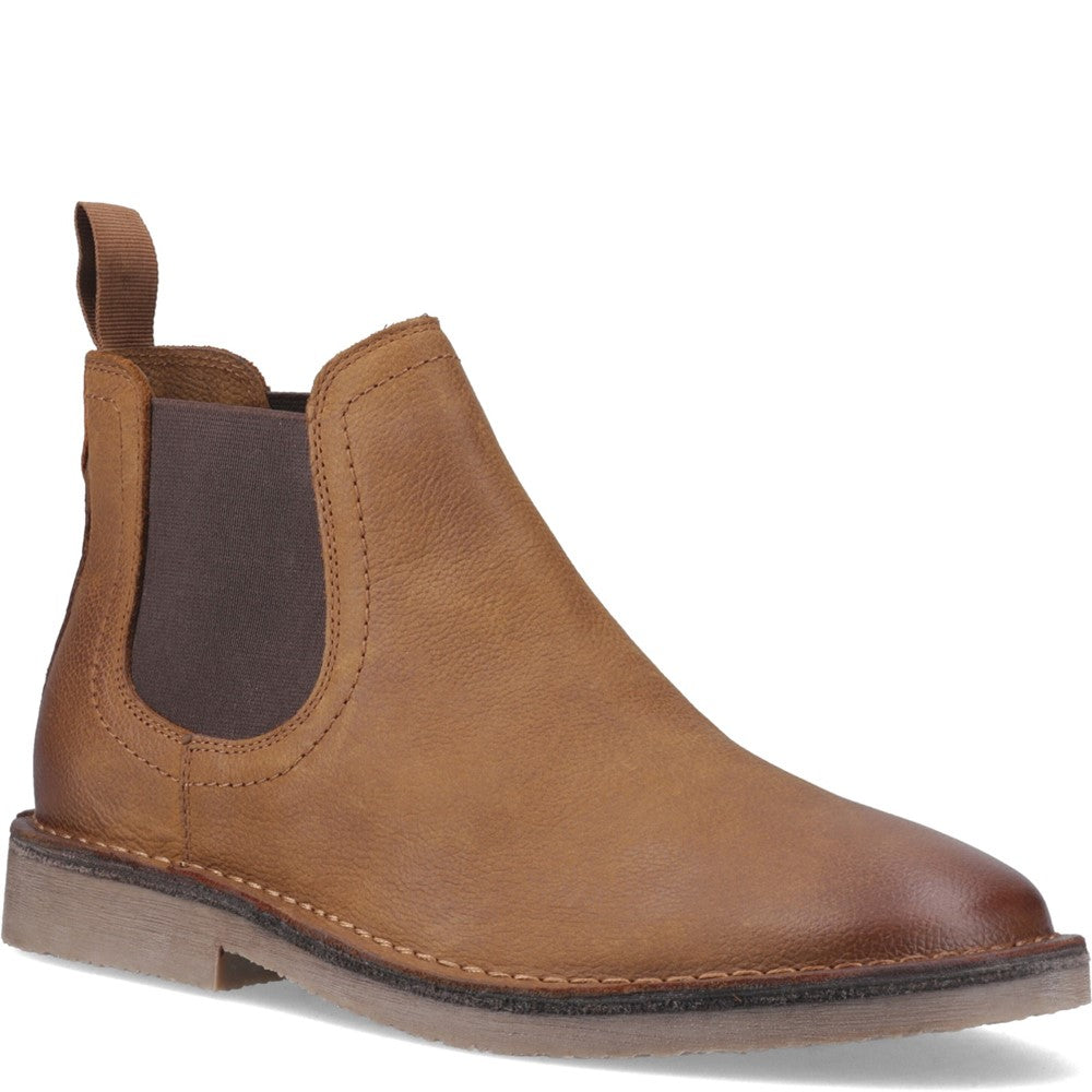 Hush Puppies Shaun Leather Chelsea Boot Mens Chelsea Boots Brown