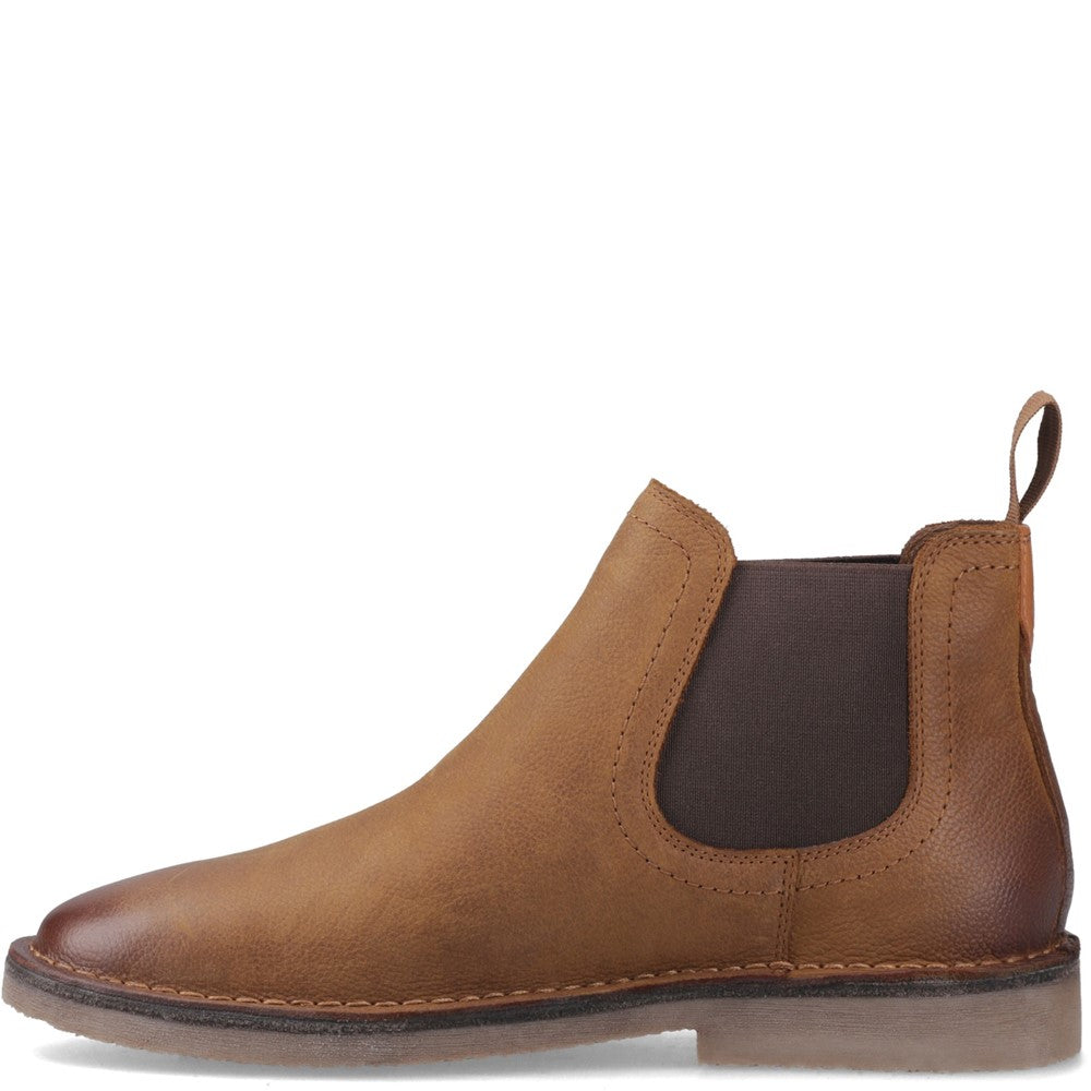 Hush Puppies Shaun Leather Chelsea Boot Mens Chelsea Boots Brown