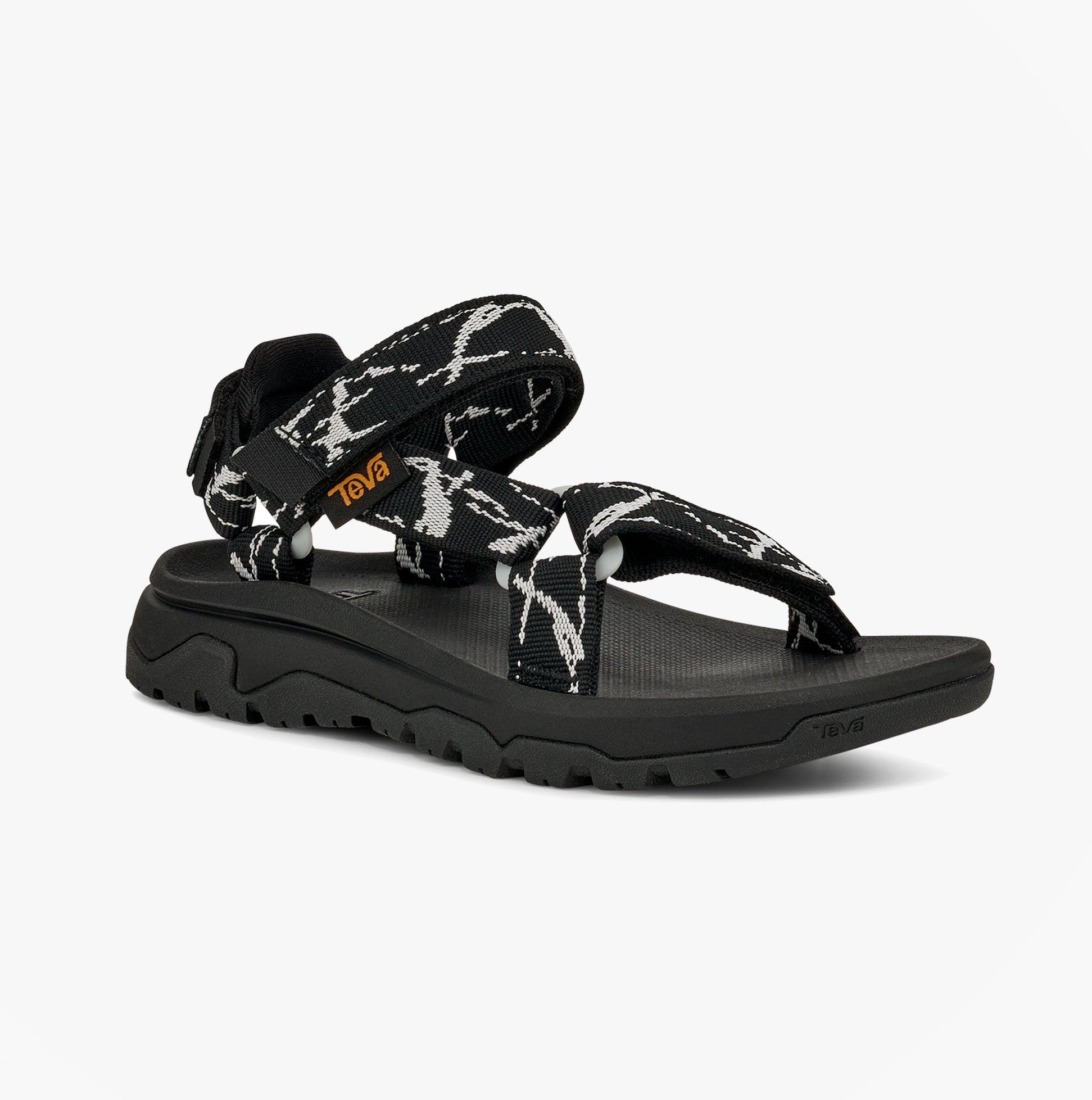 Teva HURRICANE XLT JR Boys Cross Strap Sandals Marble Black/ Grey