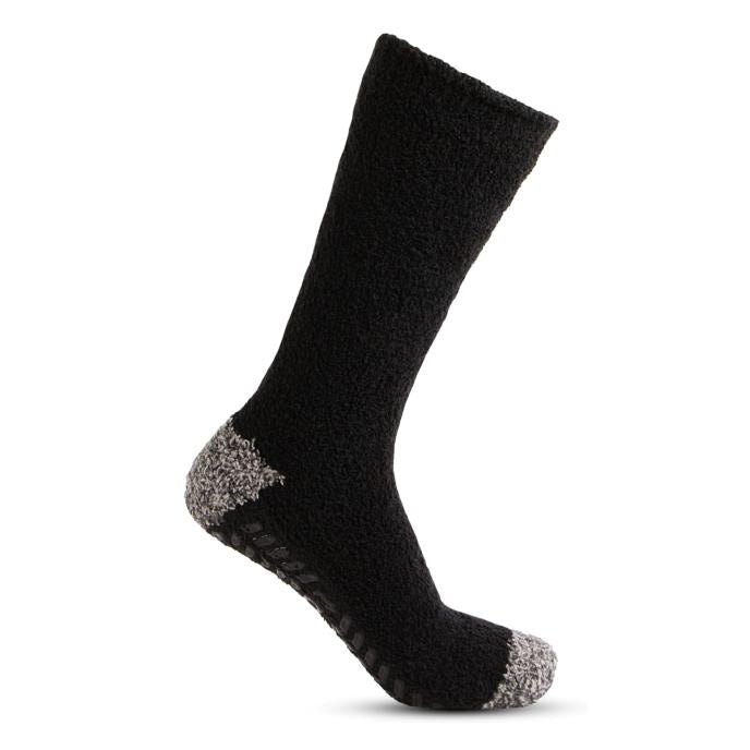 Totes Toasties 3314L SUPER Mens Crew Socks Grey/Black