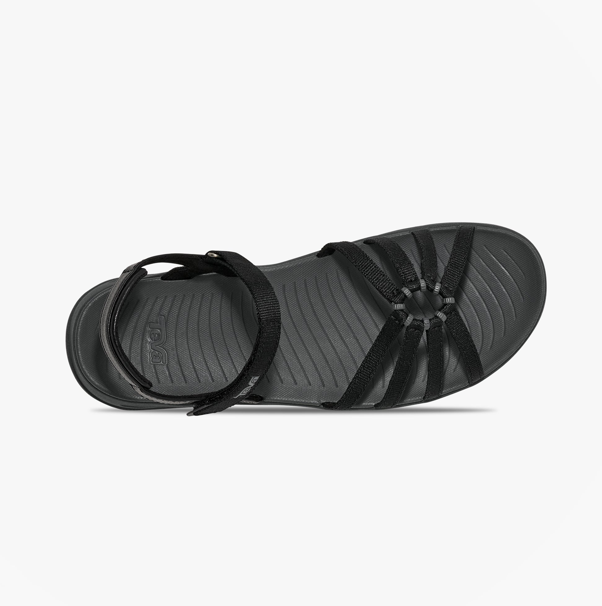Teva TIRRATRAVELER Womens Cross Strap Sandals Black
