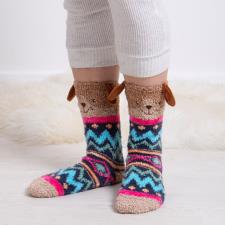 Totes Toasties 3403 NOVELTY SUPER SOFT SLIPPER SOCKS Womens Crew Dog
