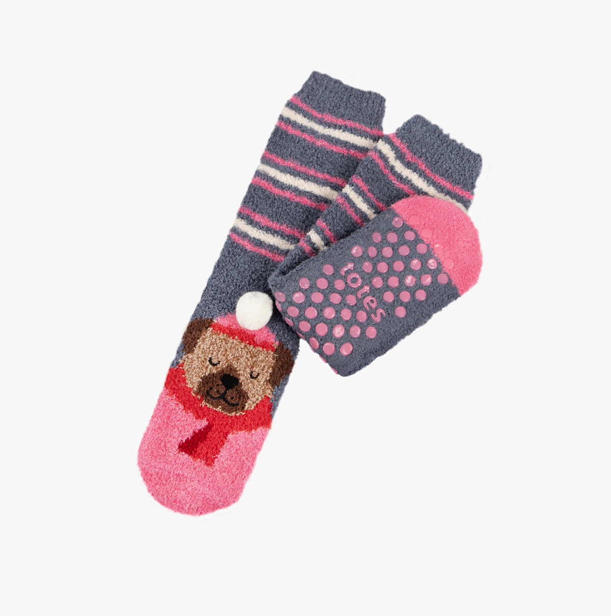 Totes Toasties 3403 NOVELTY SUPER SOFT SLIPPER SOCKS Womens Slipper Socks Dog