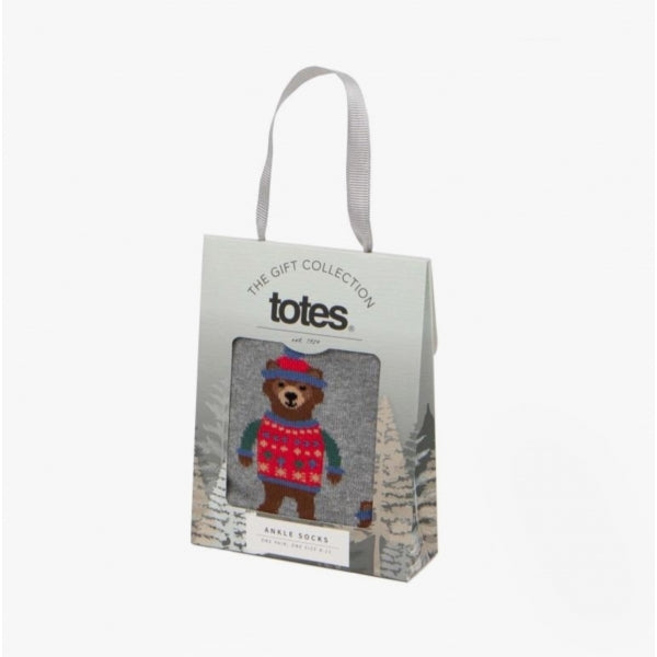 Totes Toasties novelty-ankle-m Mens Crew Socks Multi