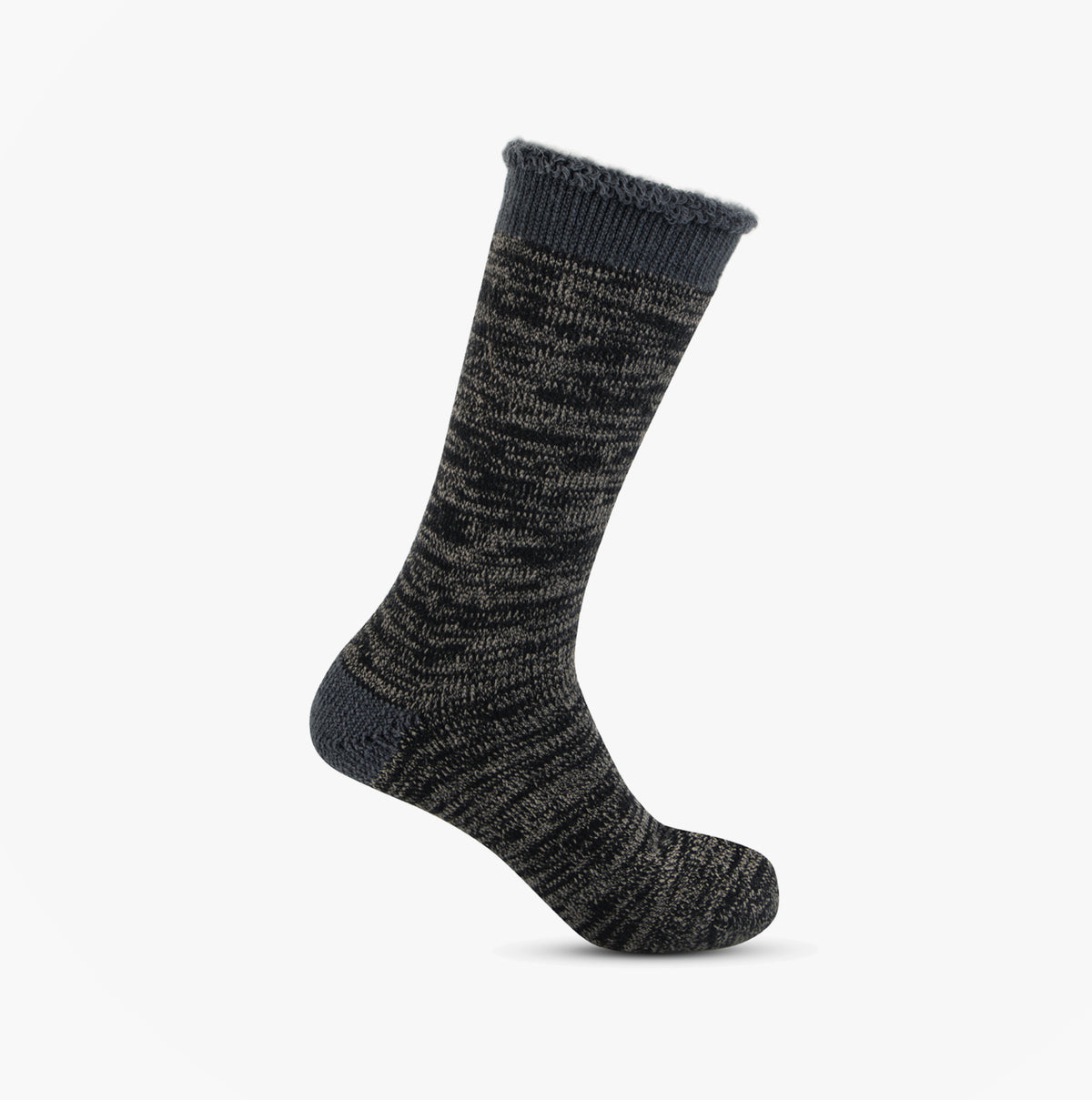 Totes Toasties 3571 TOG BRUSHED INSIDE THERMAL LINED SOCKS (TWIN PACK) Mens Thermal Socks Black Twist