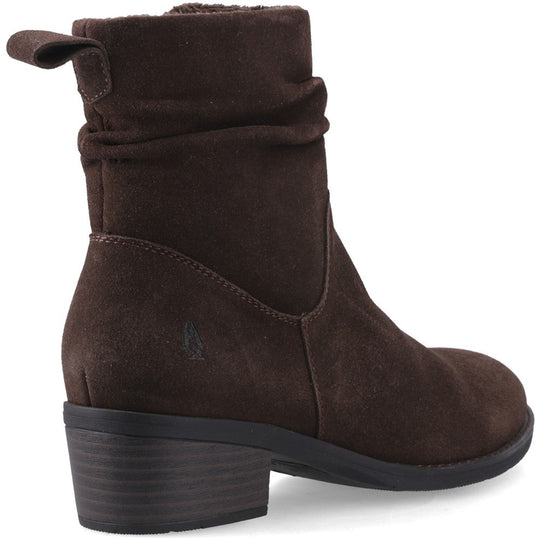 Hush Puppies Iris Boot Womens Ankle Boots Chocolate