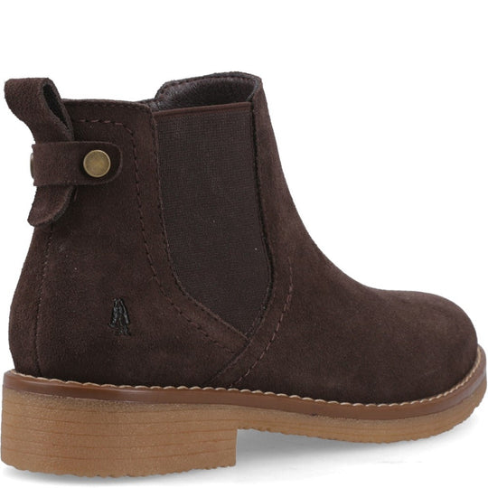 Hush Puppies Maddy Wide Boot Womens Ankle Boots Chocolate