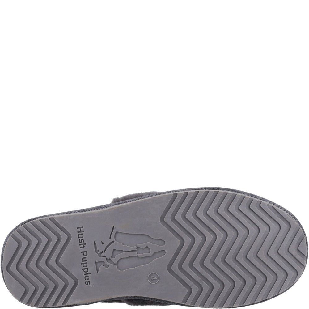 Hush Puppies Ariel Womens Full Slippers Grey